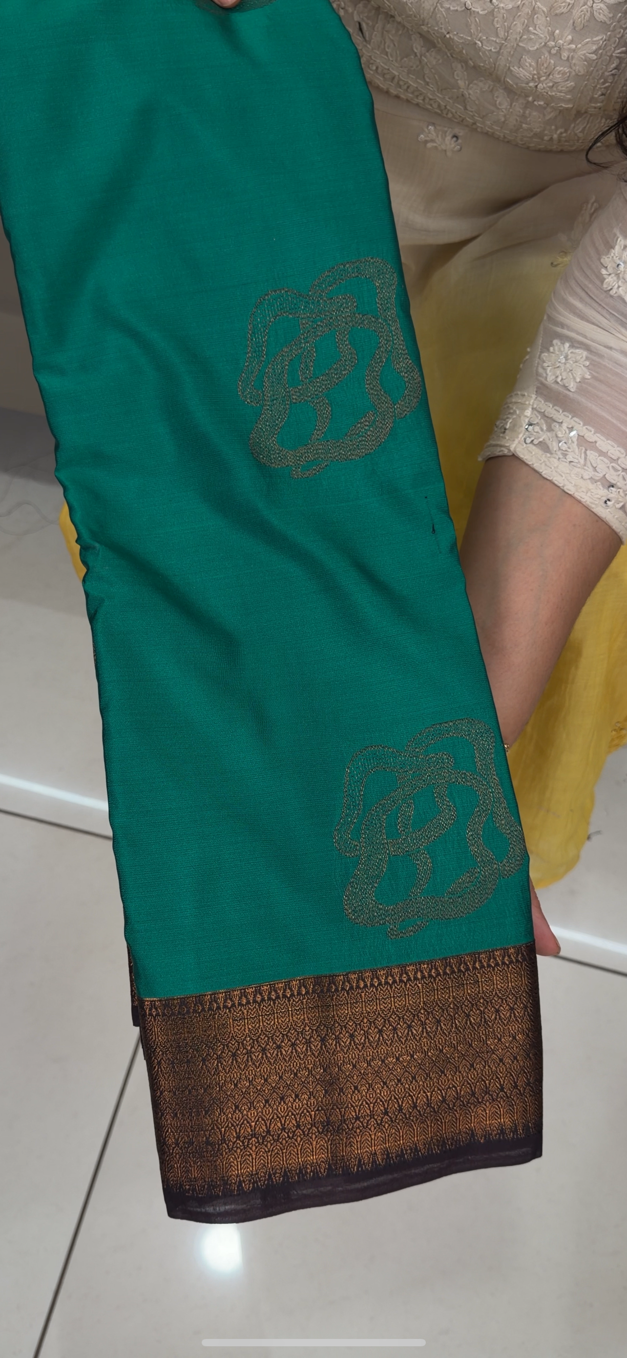 SEMI KANCHIPURAM  SAREES - IHA 29226