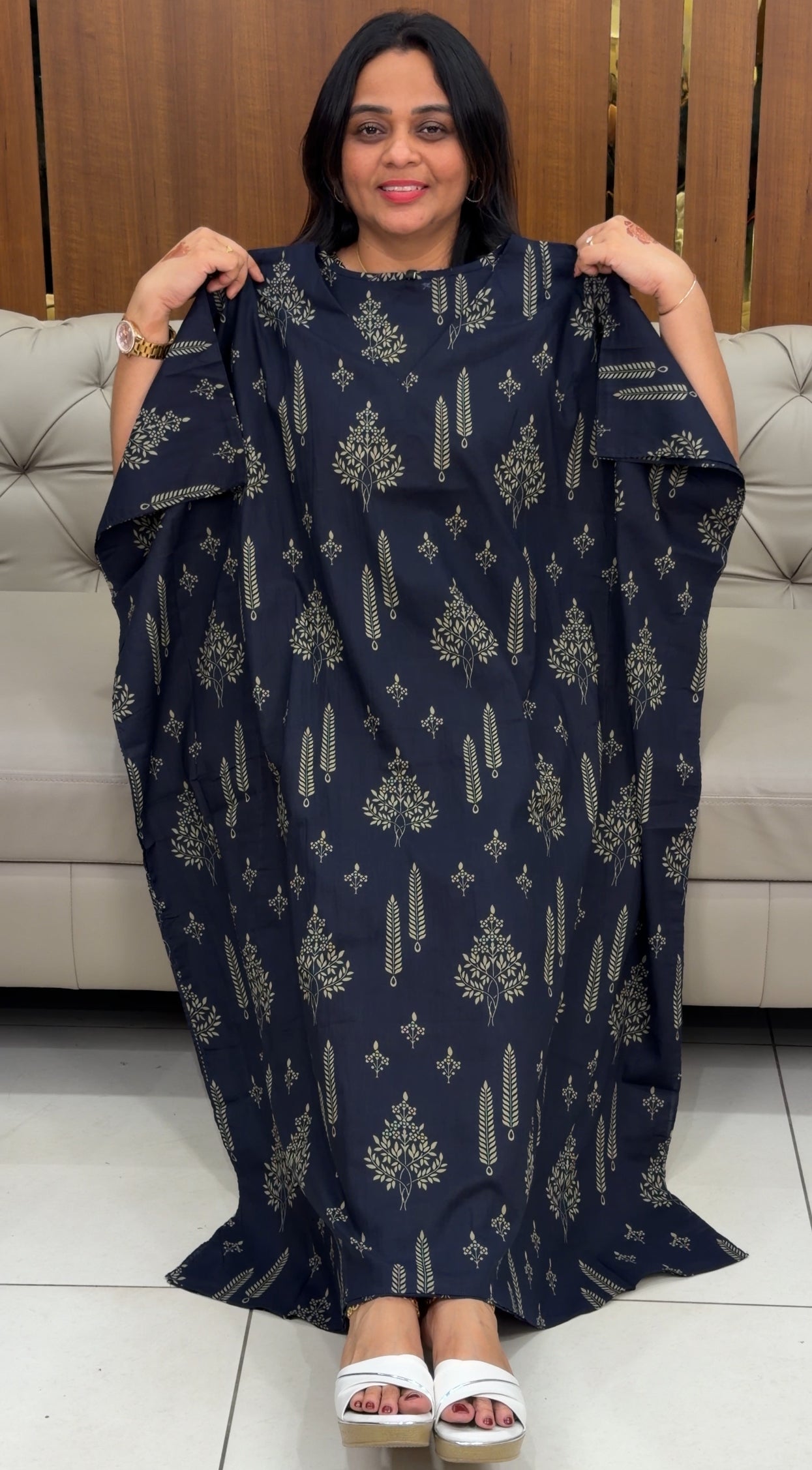 PRINTED SHORT KAFTAN TOPS - IHA 30673