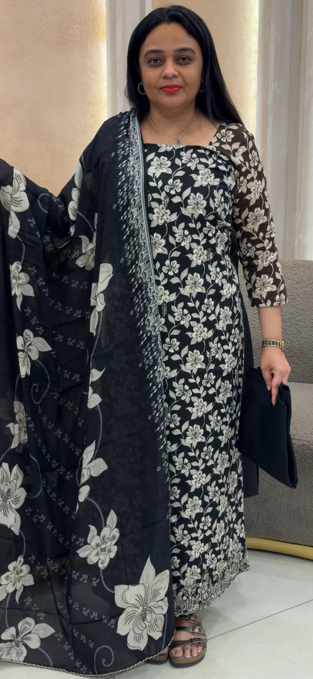 VISCOSE RAYON UNSTITCHED SALWAR SUITS - IHA 35819