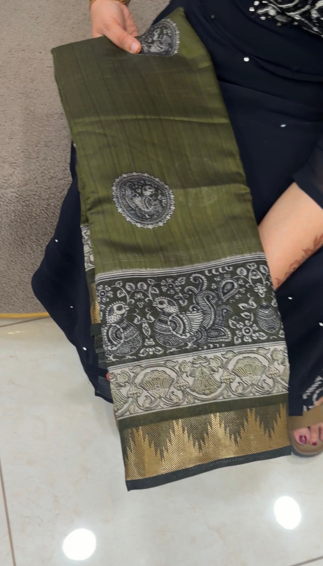 MODAL CHANDERI SAREES - IHA 33074