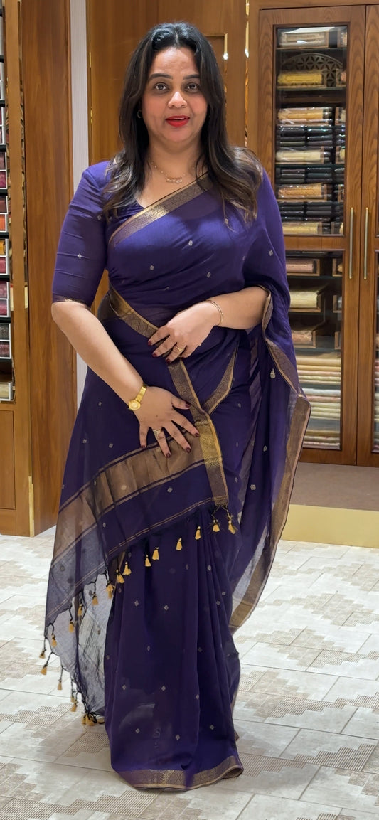 IHA'S IN-HOUSE KHADDY COTTON SAREES - IHA 27077