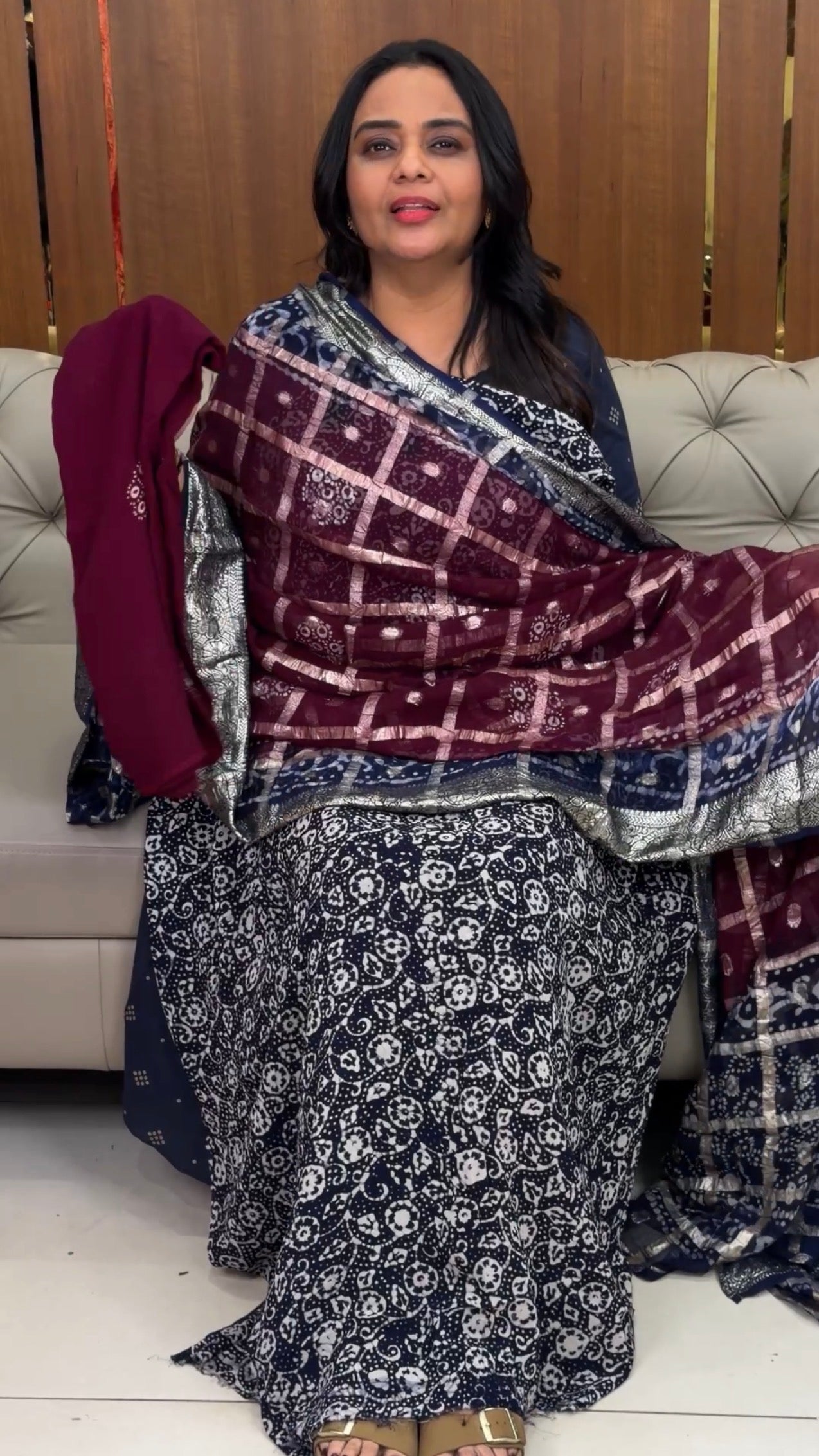BATIK PRINTED UNSTITCHED SALWAR SUITS - IHA 32601