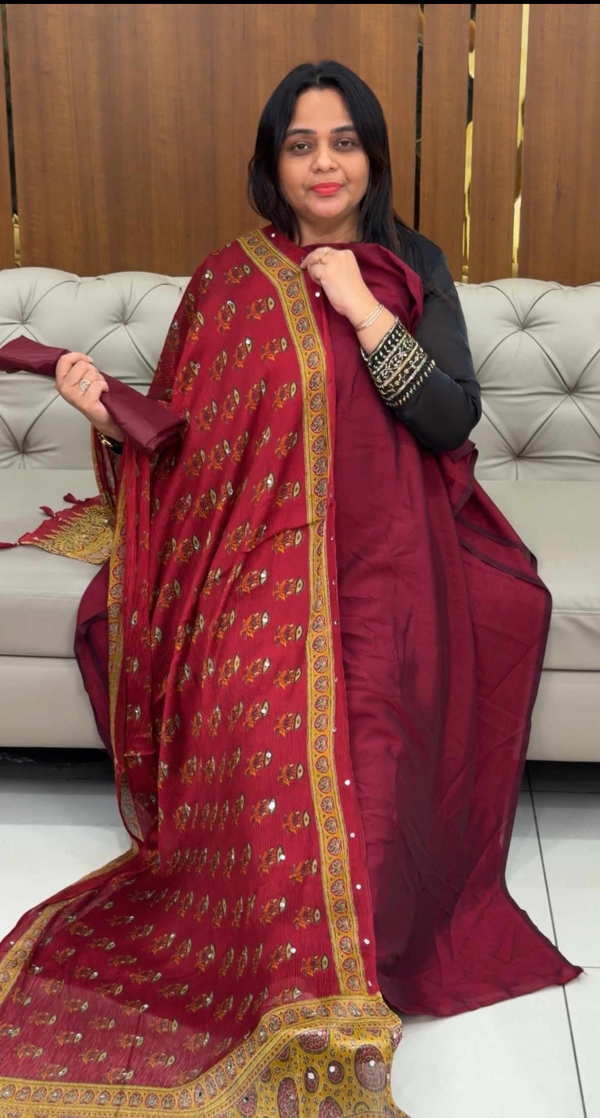 SEMI RAW SILK UNSTITCHED SALWAR SUITS - IHA 29078