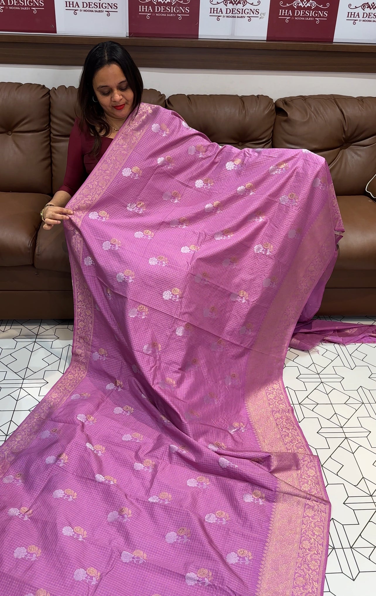 SEMI SILK SAREES - IHA 15829