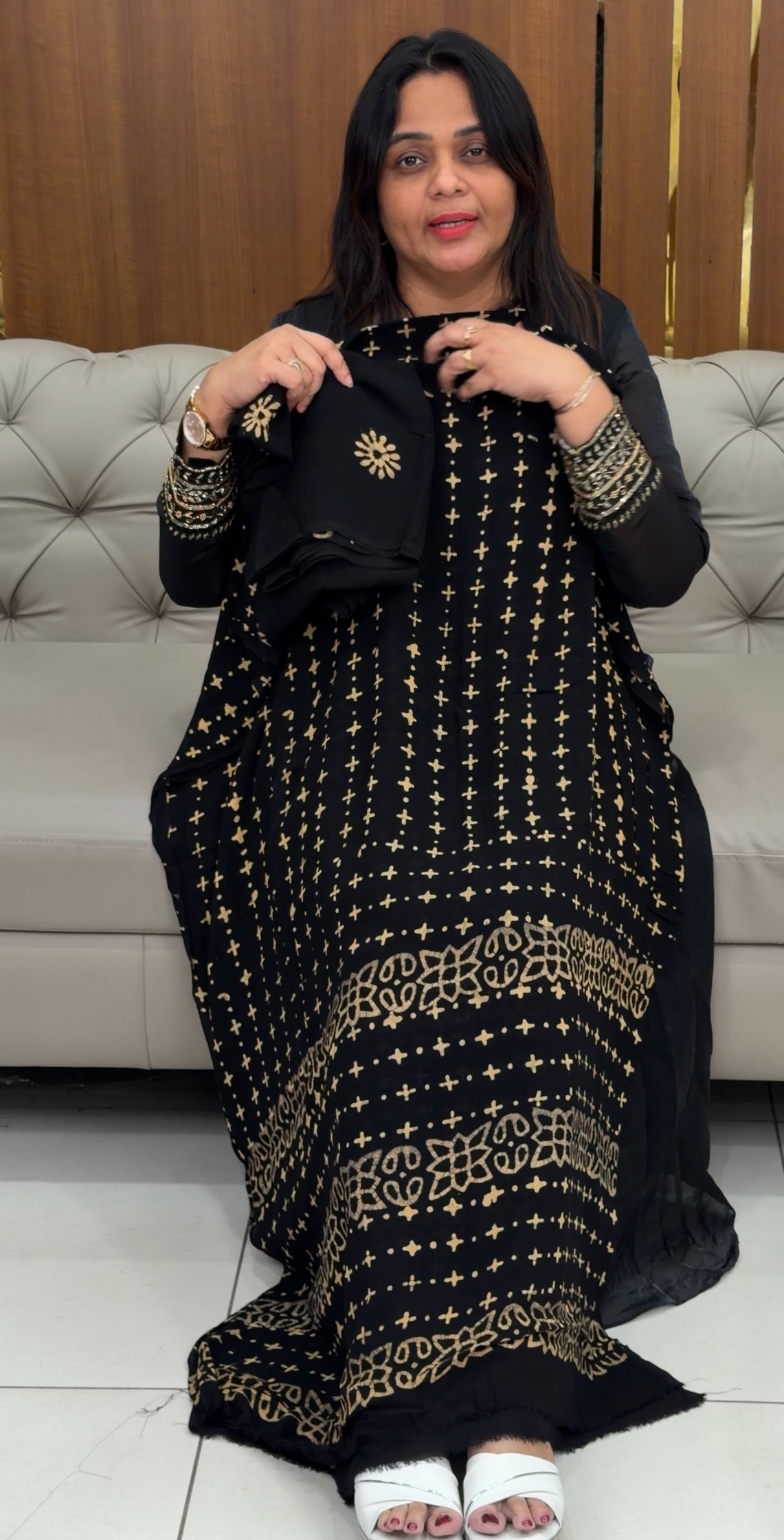 BATIK PRINTED UNSTITCHED SALWAR SUITS - IHA 29073