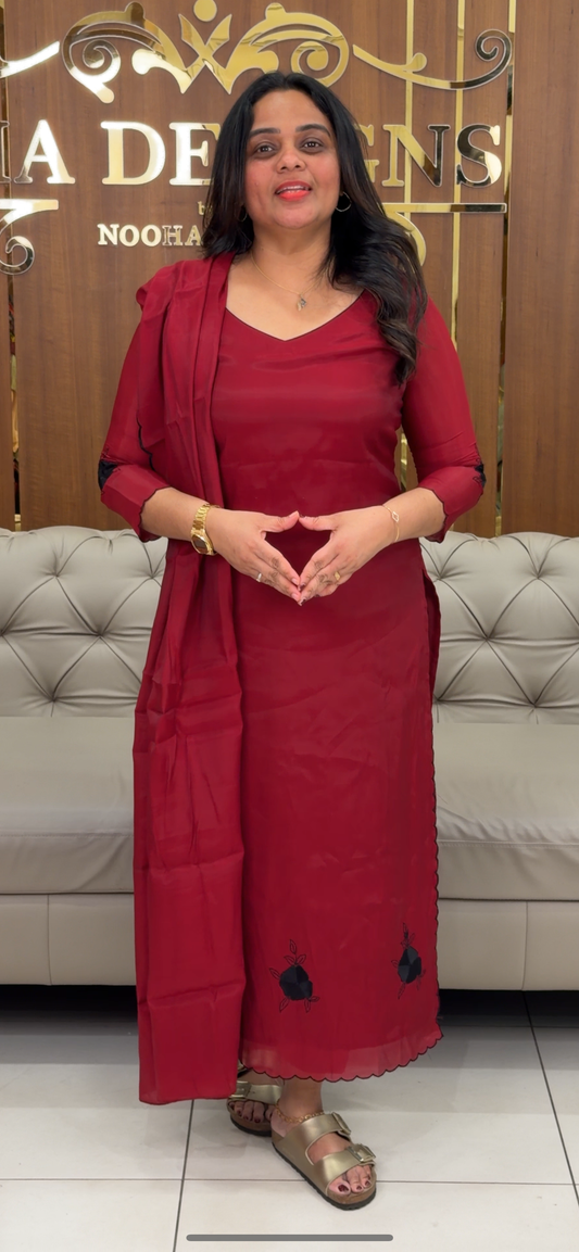 FORWARD MALAI CHANDERI UNSTITCHED SALWAR SUITS - IHA 29851