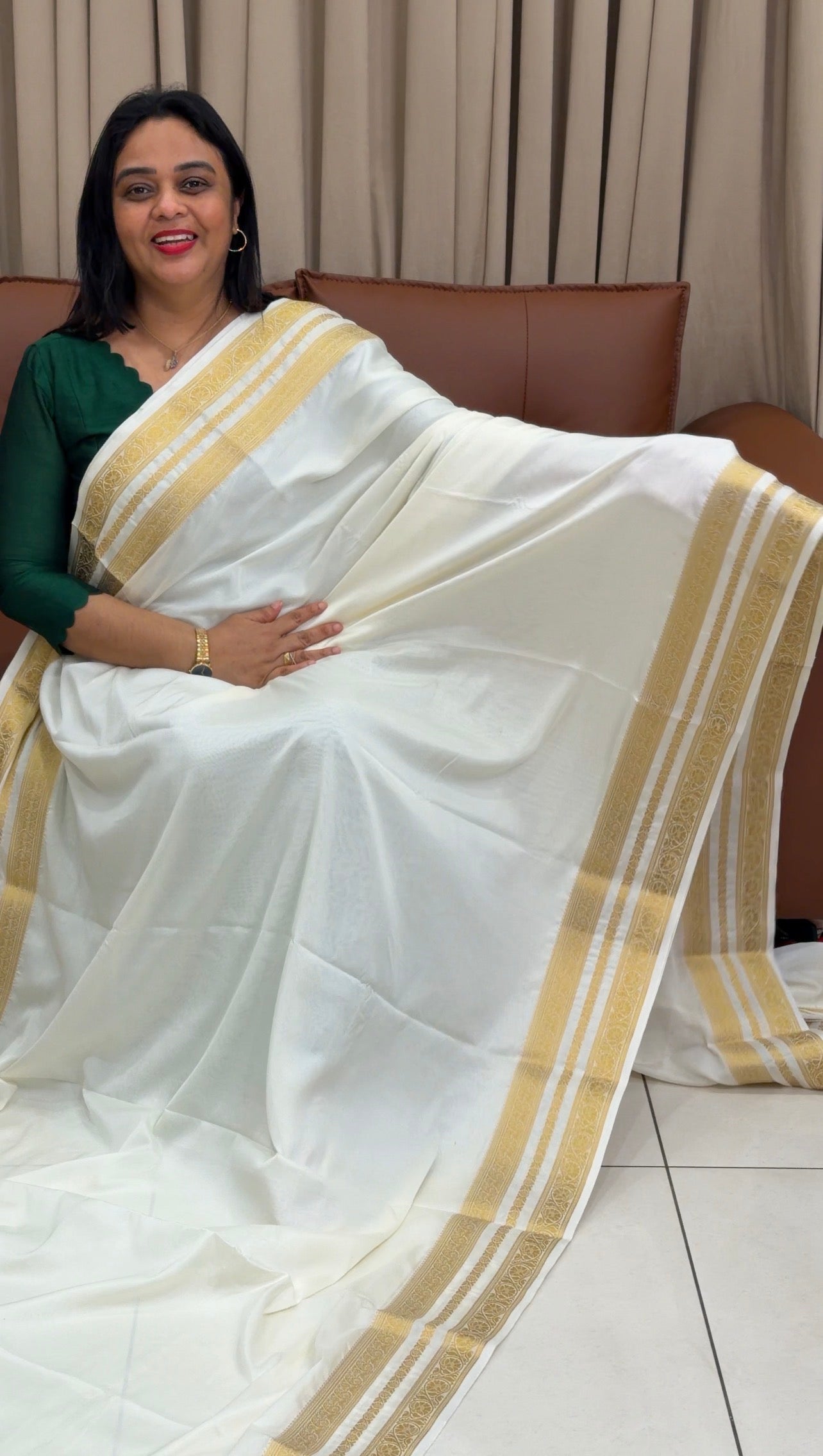 SEMI SILK SAREES - IHA 33795