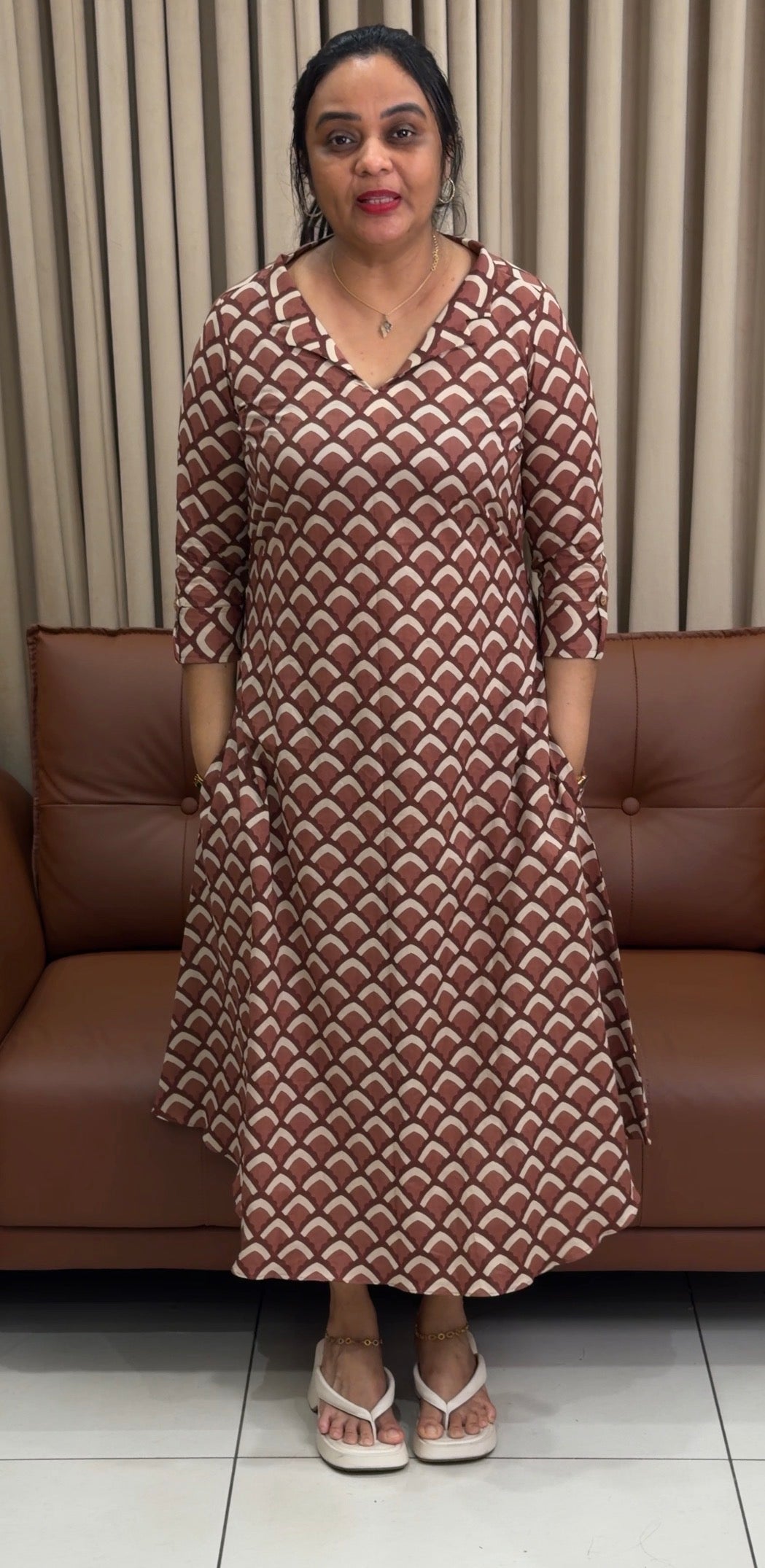 IHA'S IN-HOUSE PRINTED COTTON TOPS - IHA 34757