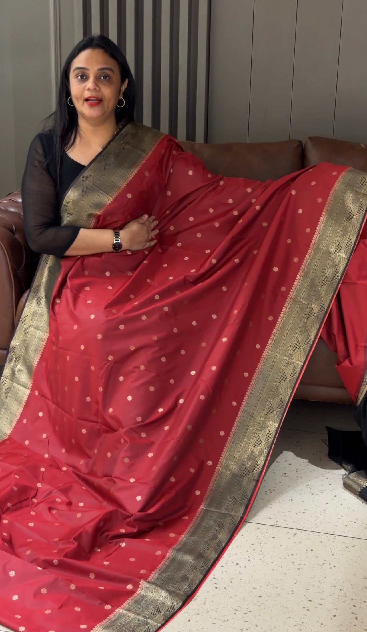 SEMI KANCHIPURAM SILK SAREES - IHA 32891