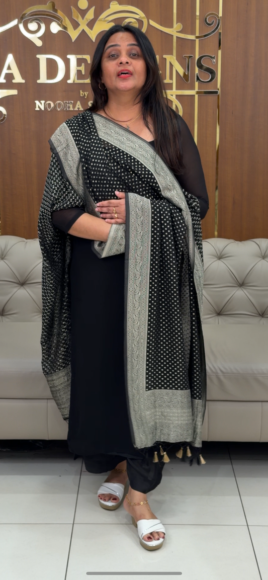 VISCOSE GEORGETTE UNSTITCHED SALWAR SUITS - IHA 29121