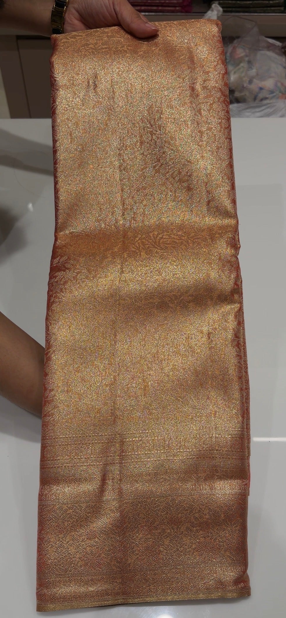 SEMI TISSUE SAREES - IHA 35821
