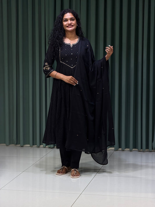 HAND WORKED TOP, BOTTOM AND DUPATTA - IHA 30890