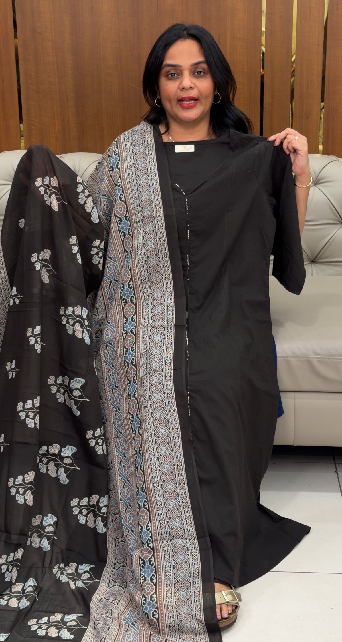 COTTON TOP,BOTTOM AND DUPATTA - IHA 30837