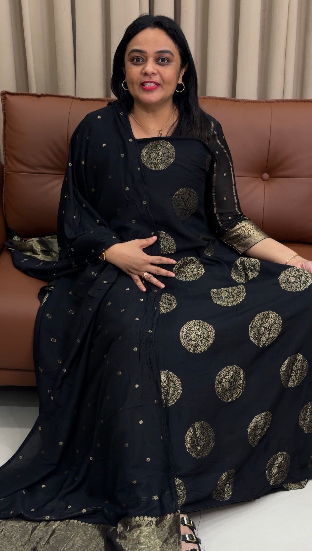 MUL CHANDERI UNSTITCHED SALWAR SUITS - IHA 33892