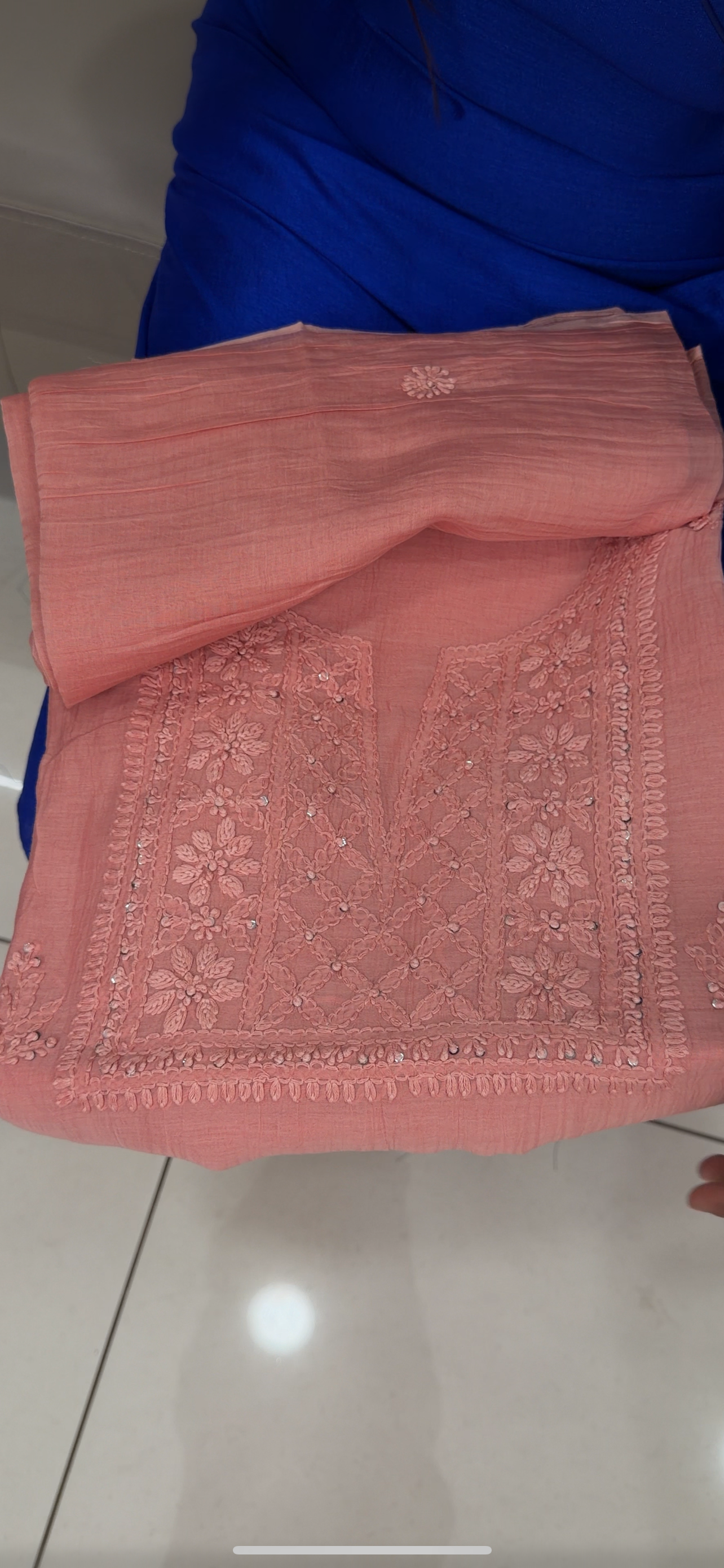 MALAI CHANDERI UNSTITCHED SALWAR SUITS - IHA 29798