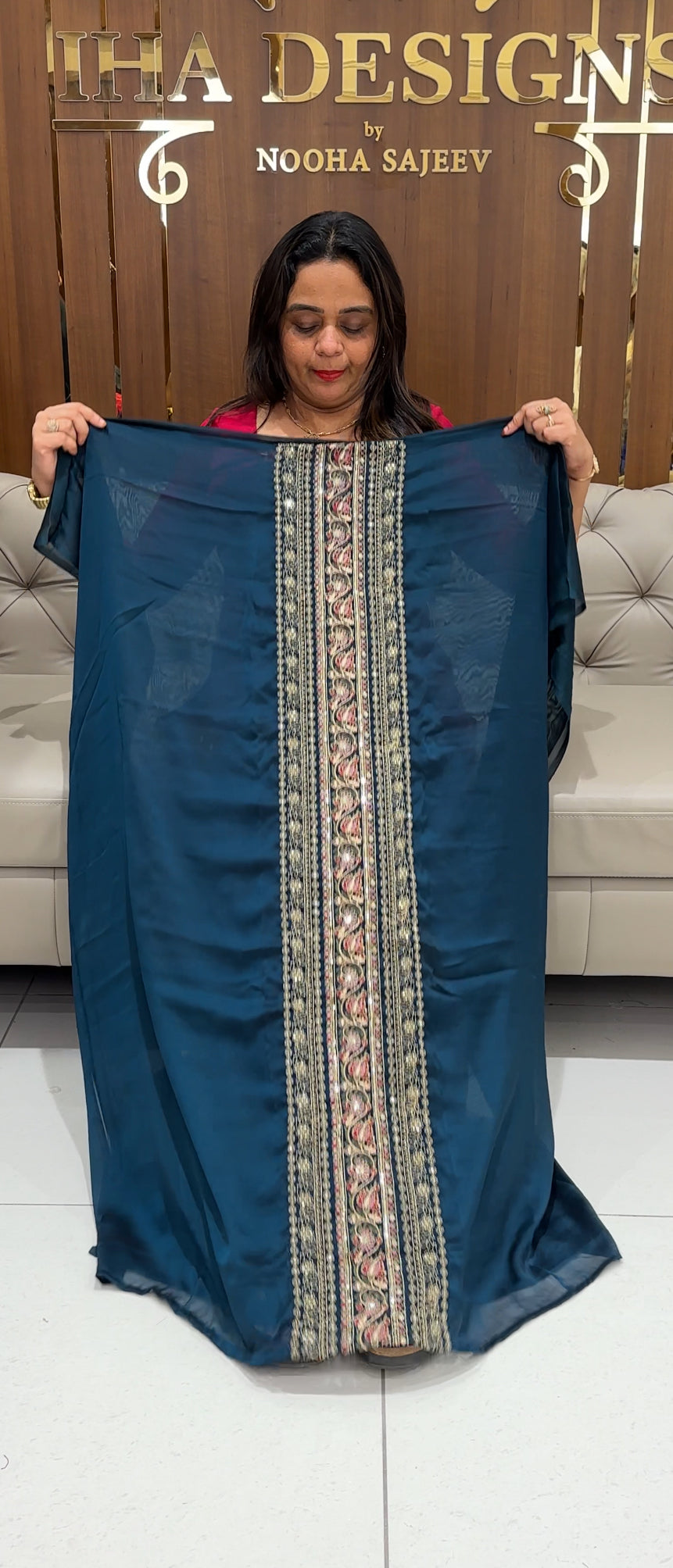 SILKY GEORGETTE UNSTITCHED SALWAR SUITS - IHA 24090