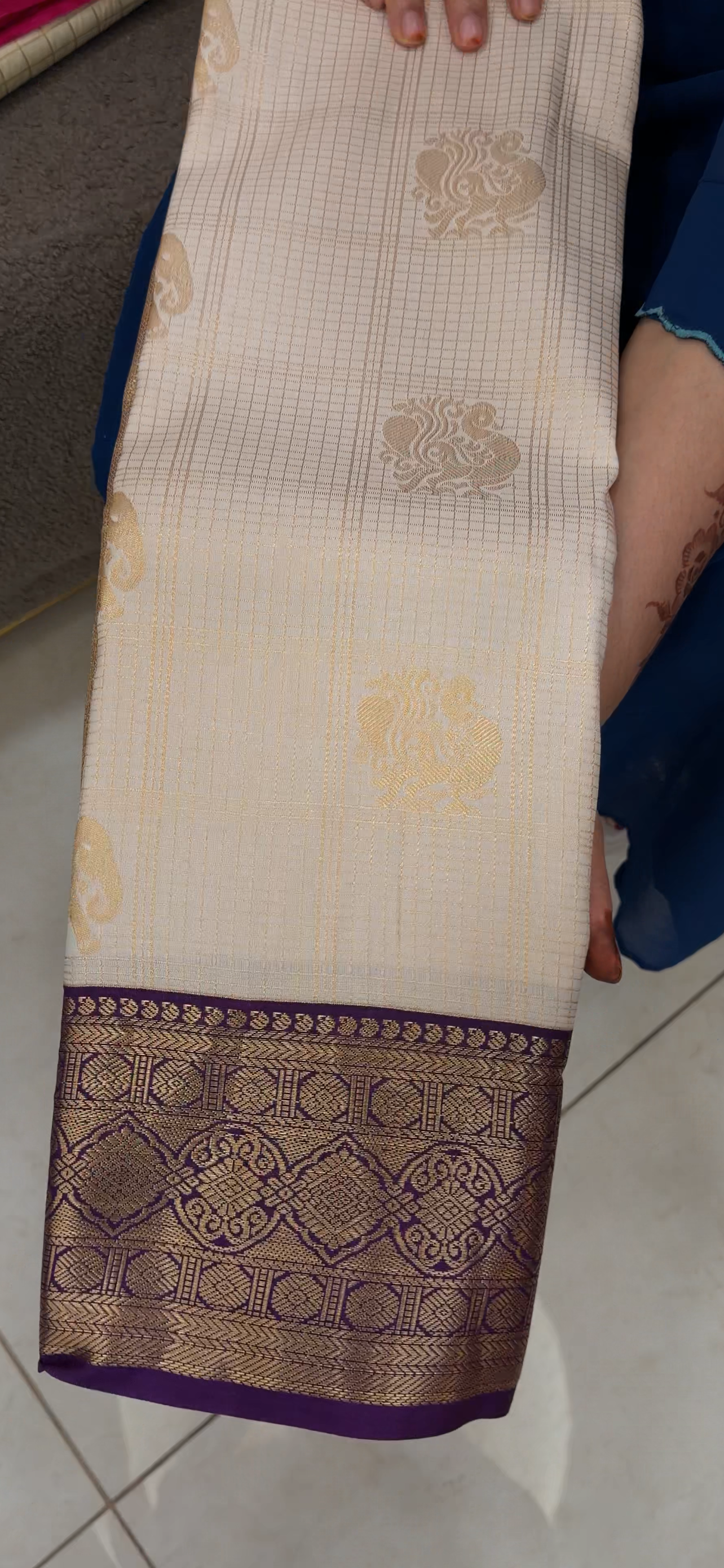SEMI KANCHIPURAM SAREES -  IHA 33084