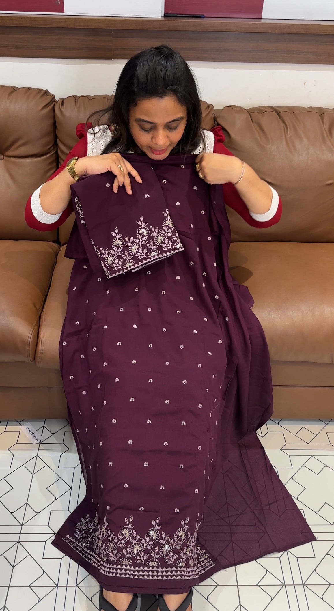 CHINON UNSTITCHED SALWAR SUIST - IHA 27878