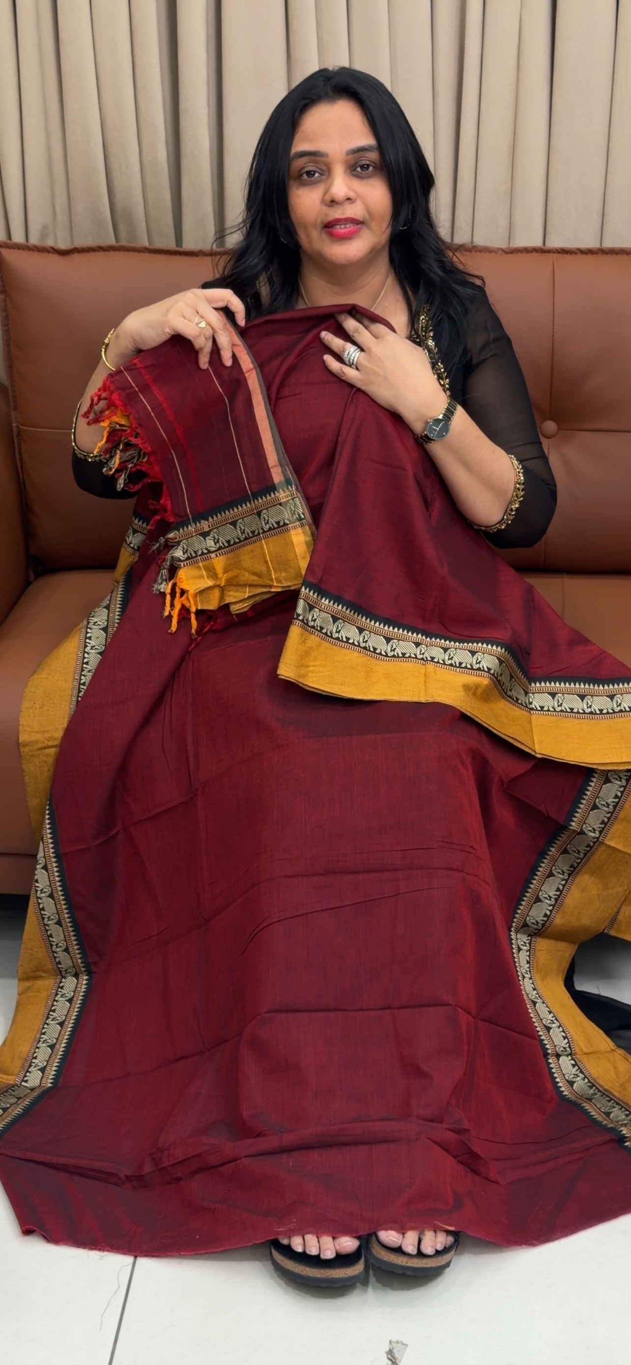 HANDLOOM COTTON UNSTITCHED SALWAR SUITS - IHA 35045
