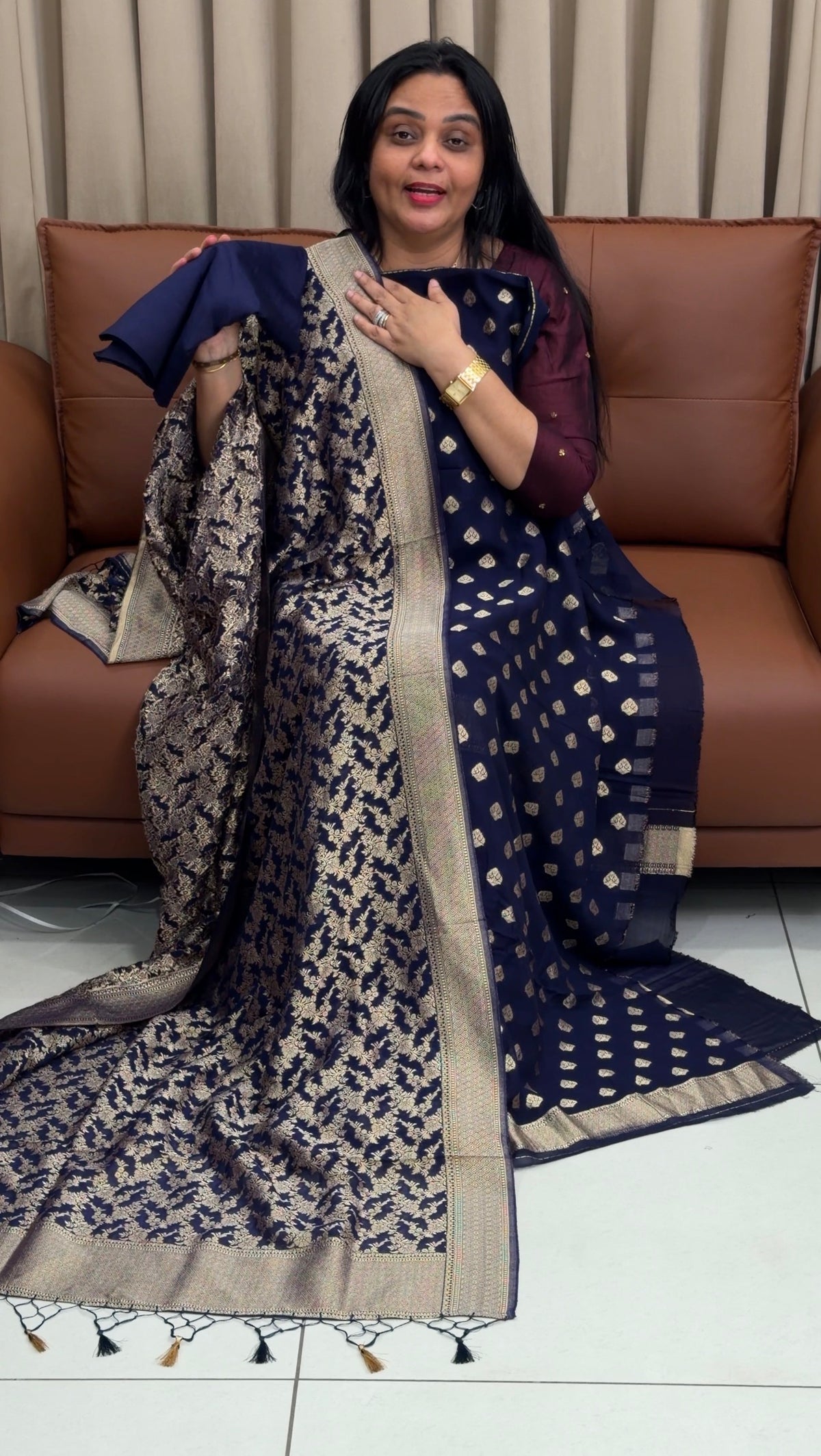 GEORGETTE BANARASI UNSTITCHED SALWAR SUITS - IHA 35298