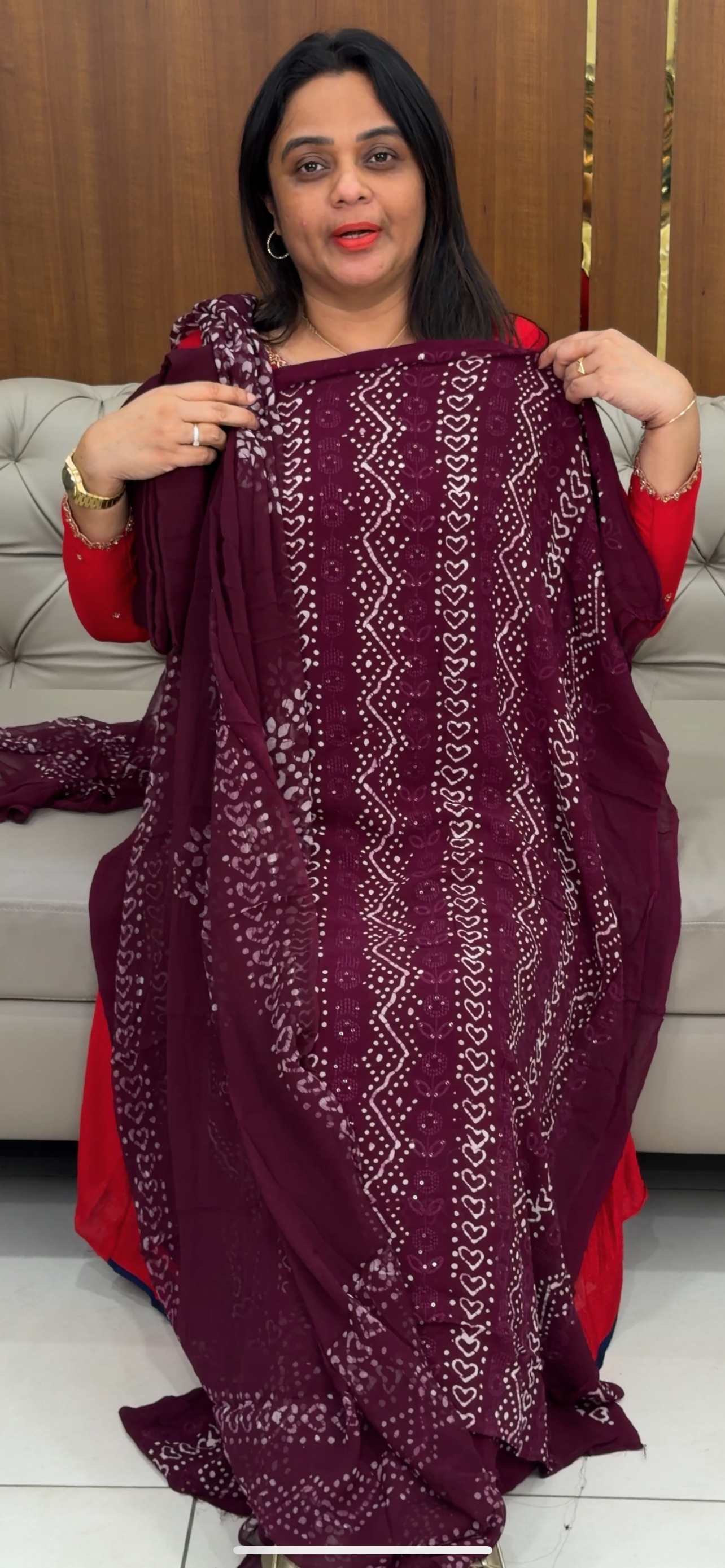 VISCOSE GEORGETTE UNSTITCHED SALWAR SUITS - IHA 29790