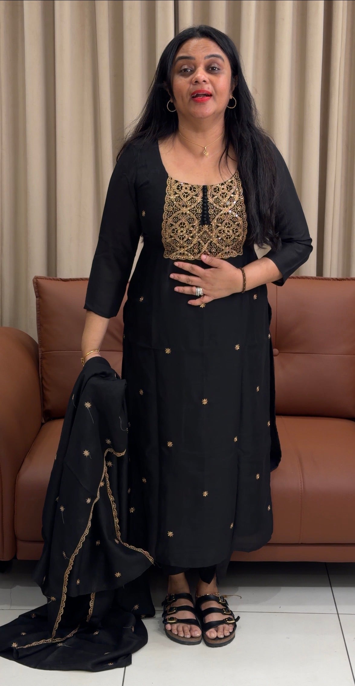 SEMI RAW SILK UNSTICHED SALWAR SUITS - IHA 35207