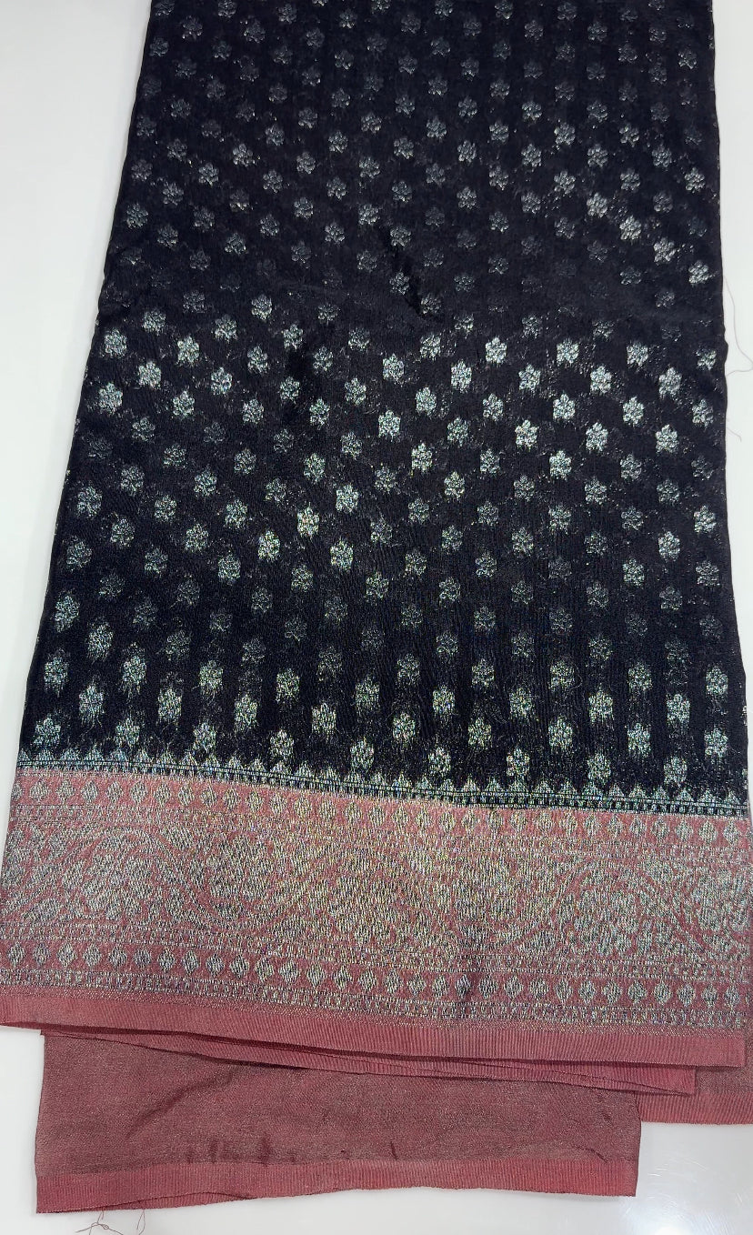 SEMI BANARASI SAREES - IHA 27119