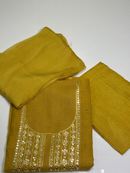 OFFER SALES UNSTITCHED SALWAR SUITS -  IHA 33436