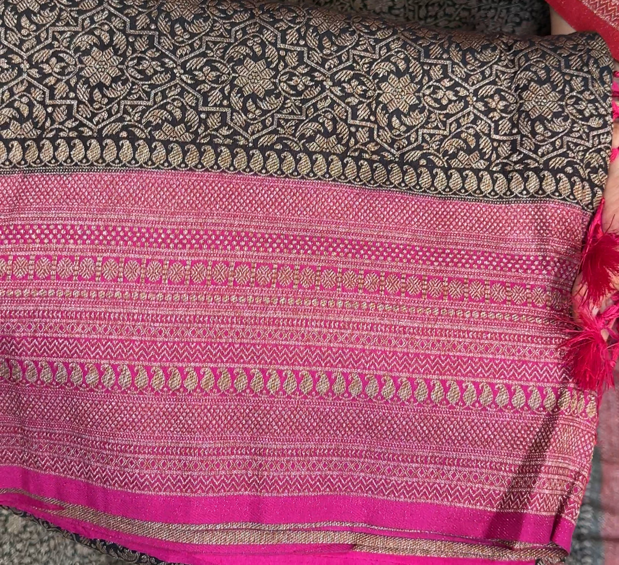 SEMI KATAN SAREE - IHA 18189