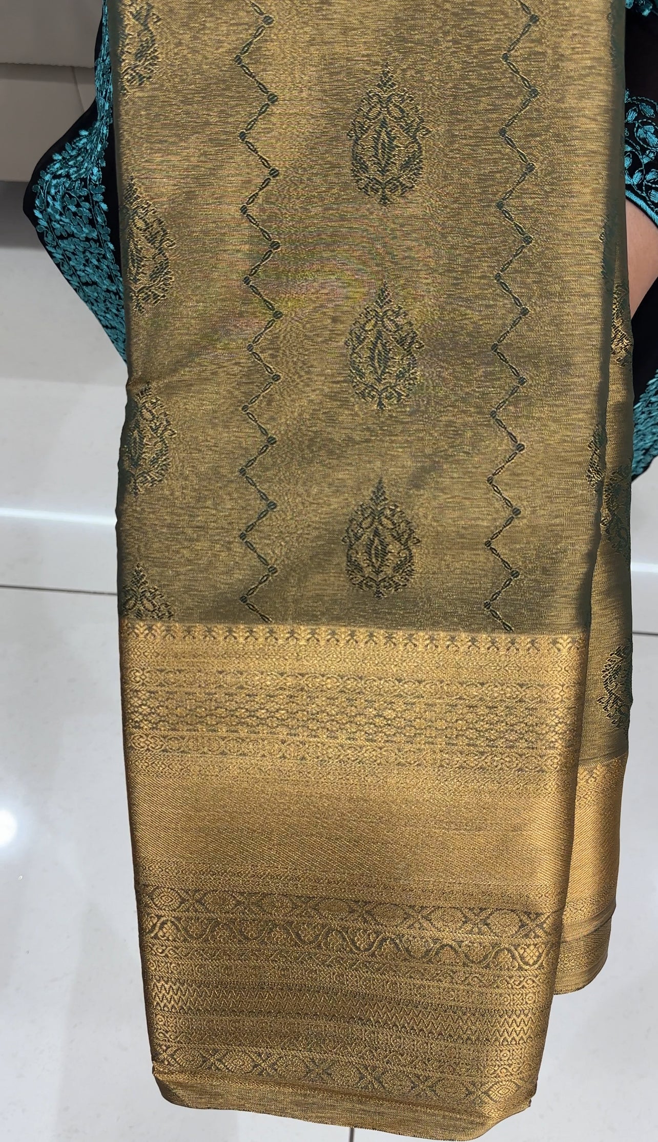 DESIGNER TISSUE KANCHIPURAM SILK SAREES - IHA 26353