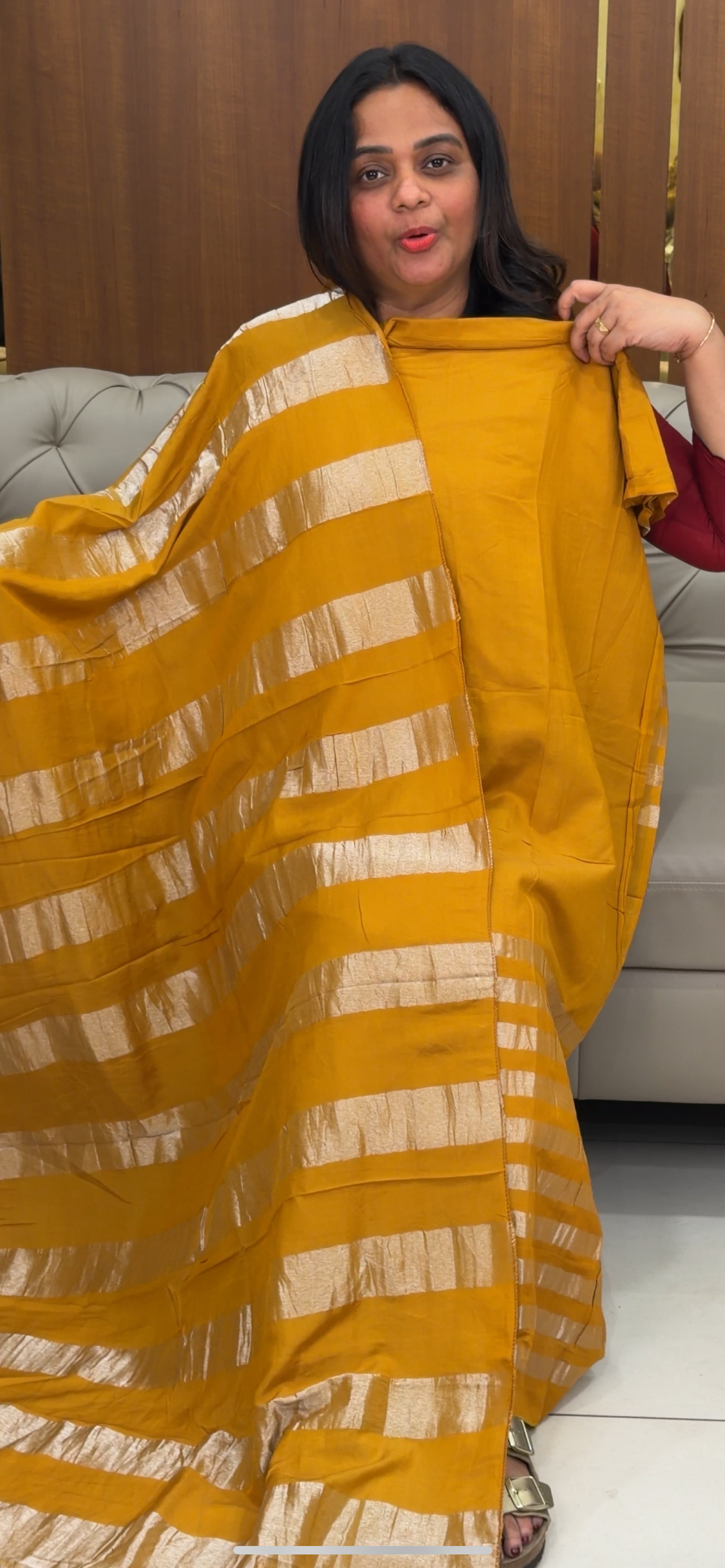 MUL CHANDERI UNSTITCHED SALWAR SUITS - IHA 29856