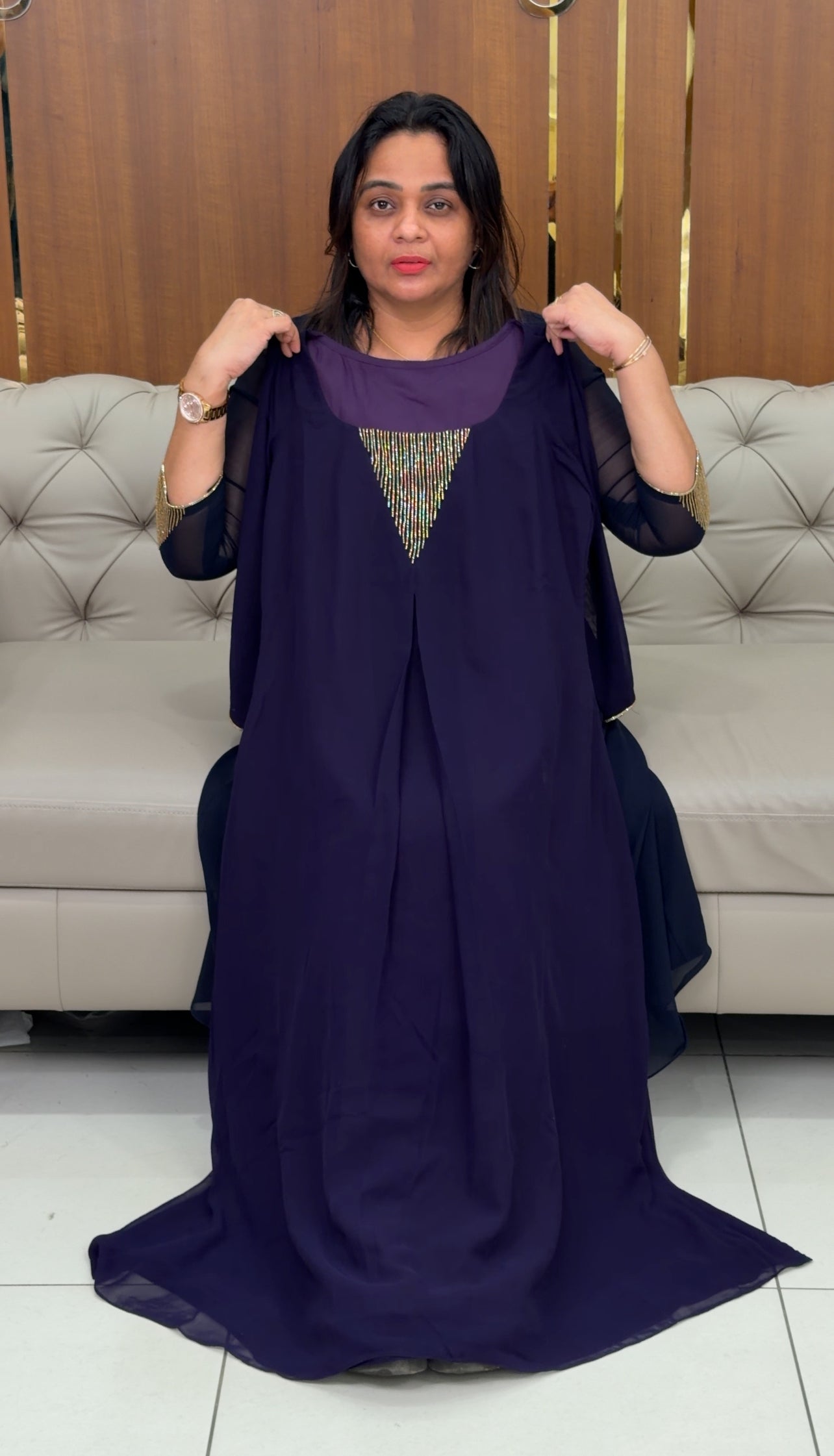 IHA'S IN-HOUSE GEORGETTE ALINE TOPS - IHA 29002