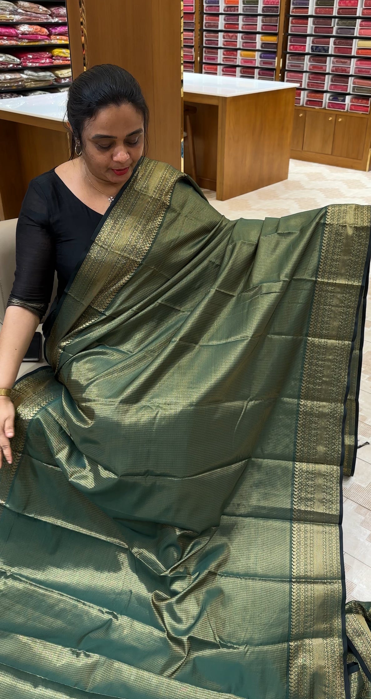 SEMI BROCADE SAREES - IHA 27005