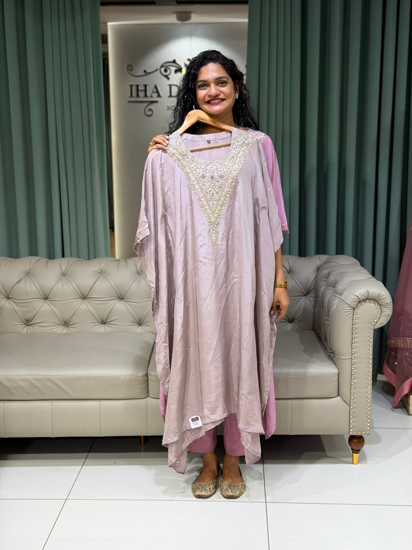 PARTY WEAR KAFTAN TOP AND BOTTOM  - 29823