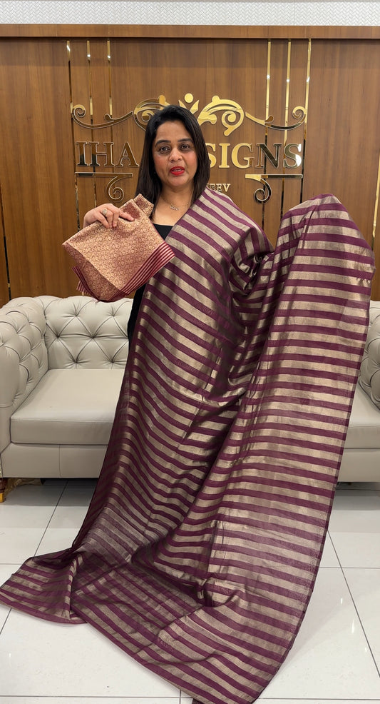 SEMI BANARASI SAREES - IHA 25348