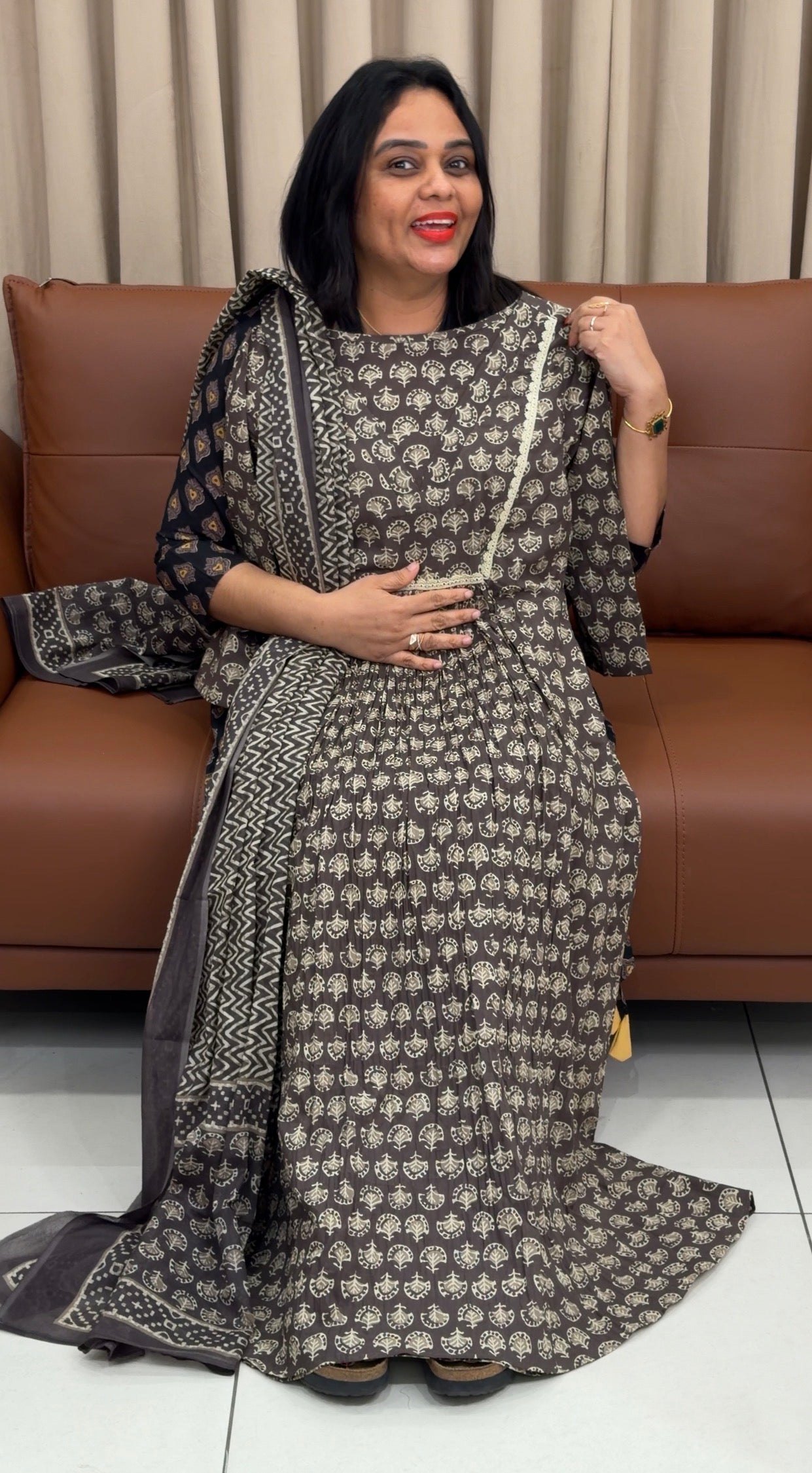 IHA'S IN-HOUSE PRINTED COTTON TOP AND DUPATTA - IHA 33397