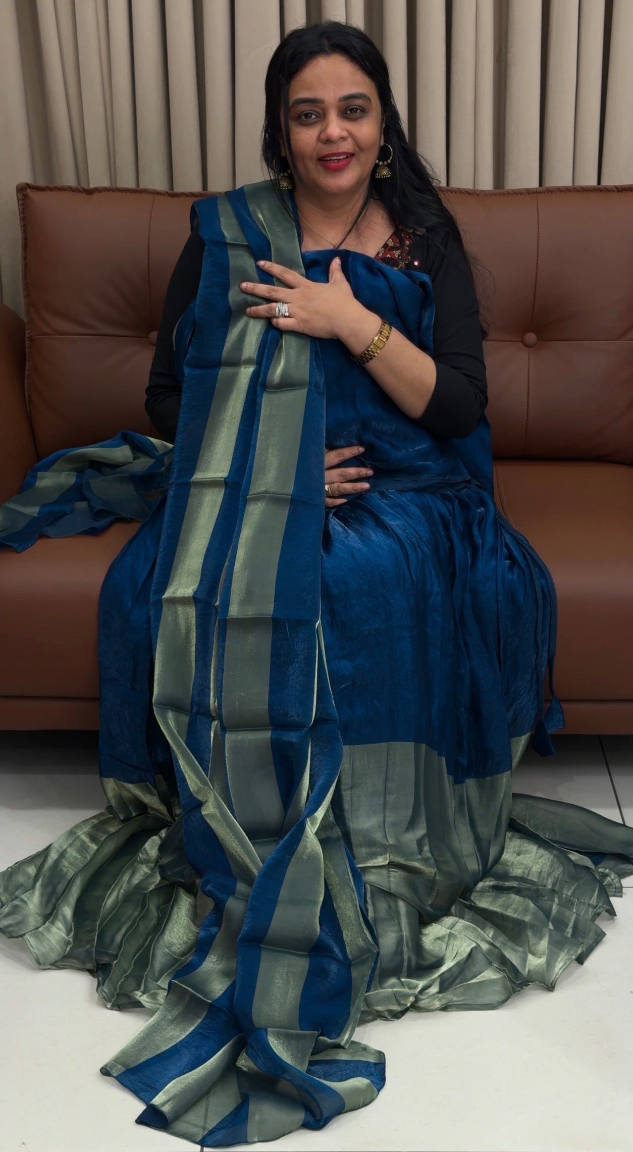 IHA'S IN-HOUSE SEMI STITCHED DHAVANI SETS - IHA 34560