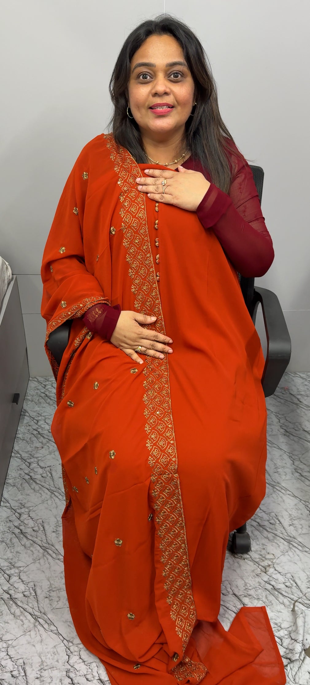 FORWARD GEORGETTE UNSTITCHED SALWAR SUITS - IHA 26940