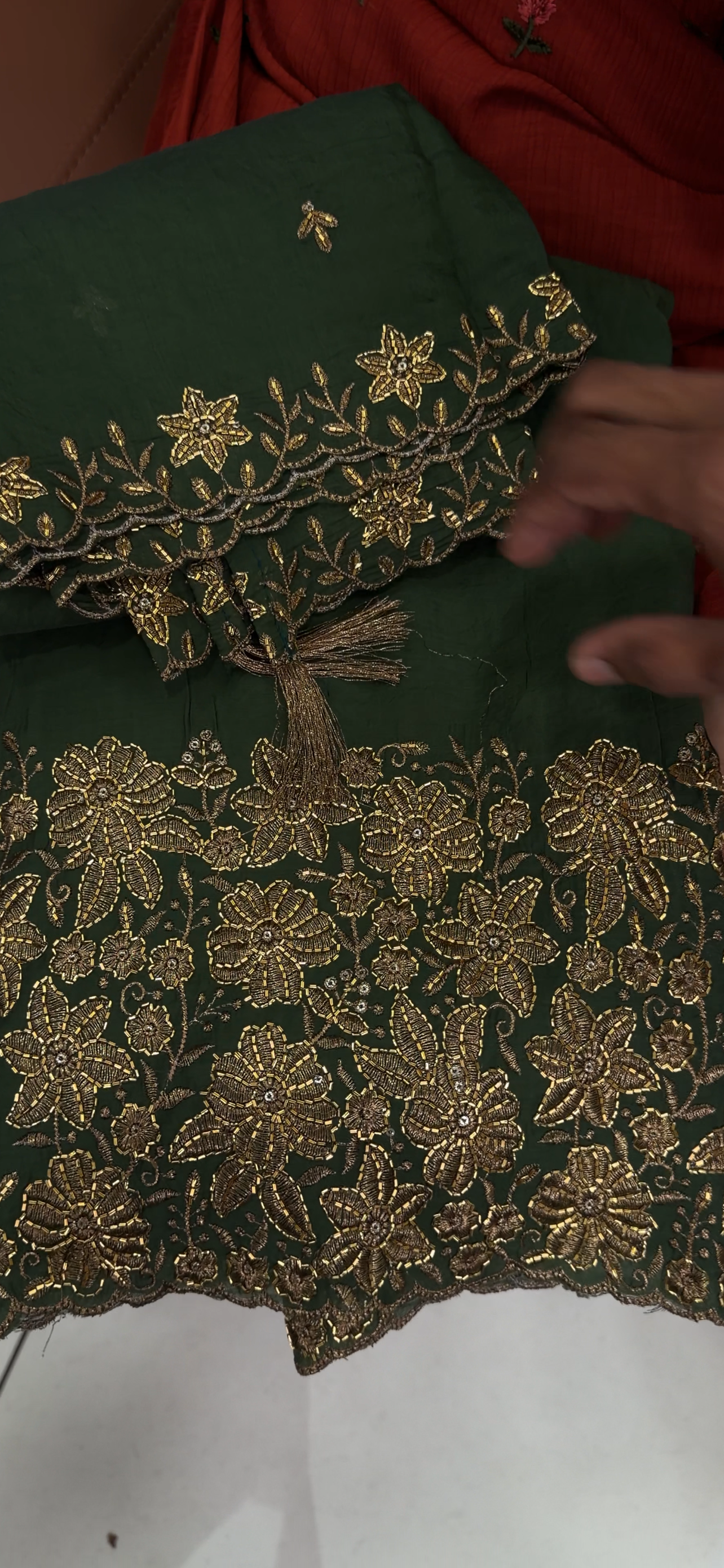 MUL CHANDERI UNSTITCHED SALWAR SUITS - IHA 33541