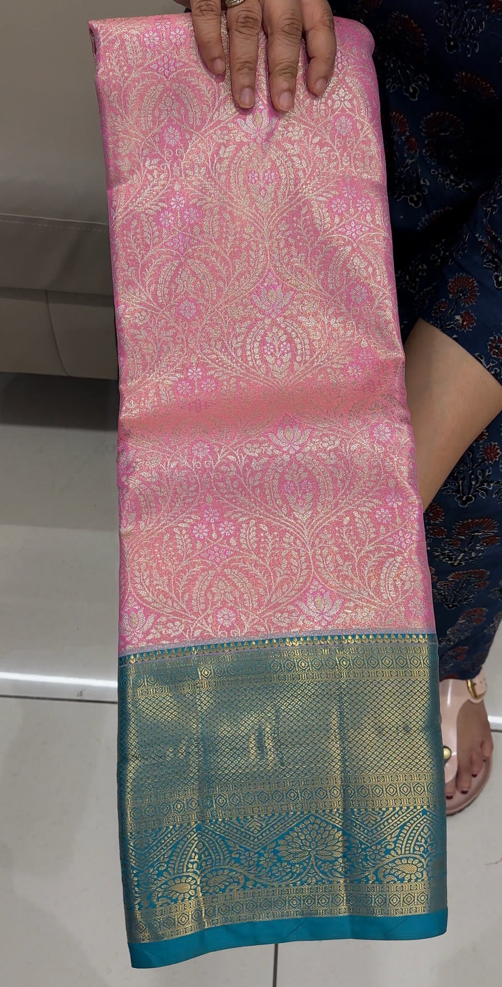 BROCADE KANCHIPURAM SILK SAREES - IHA 26854
