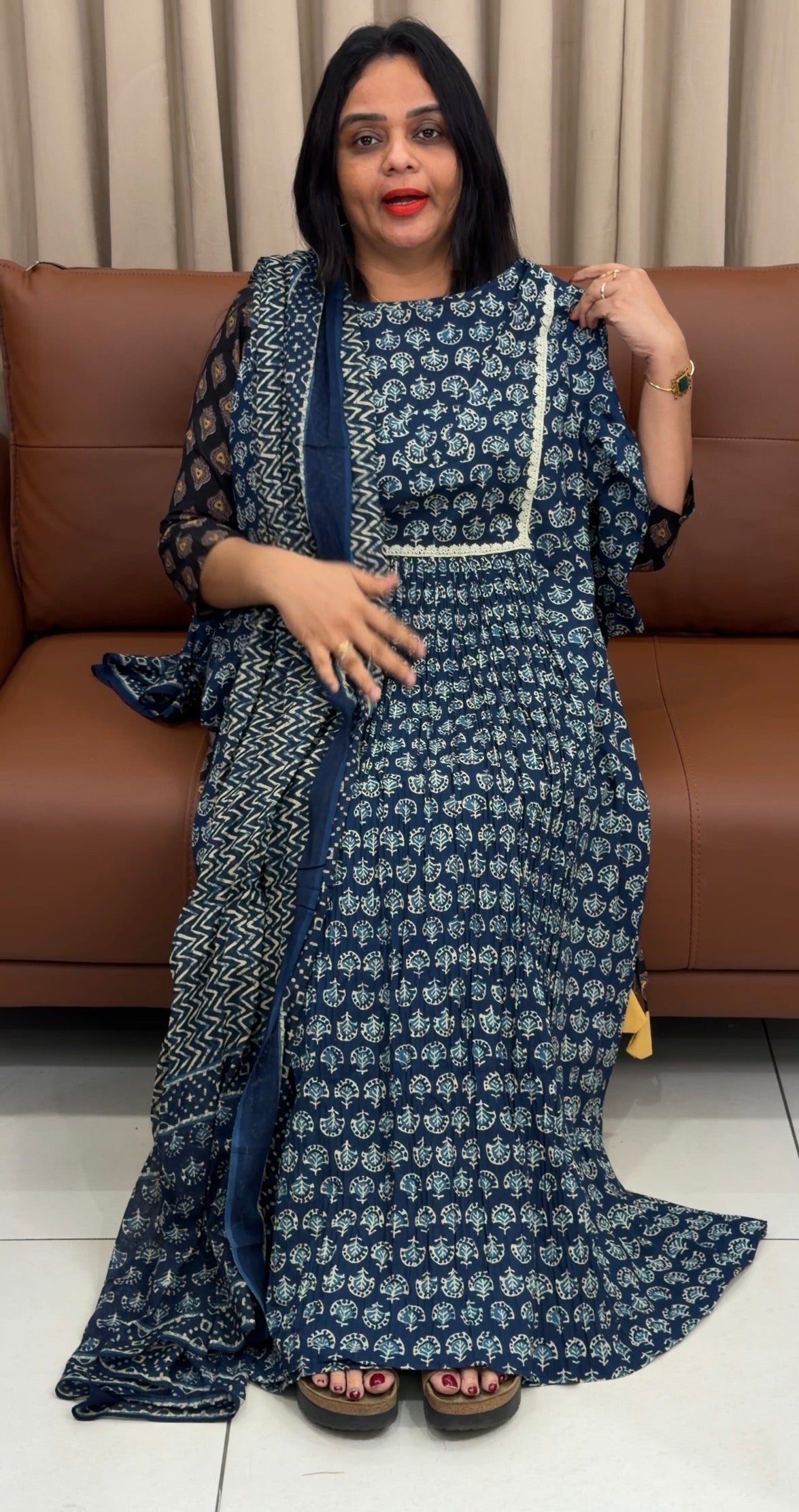 IHA'S IN-HOUSE PRINTED COTTON TOP AND DUPATTA - IHA 33397