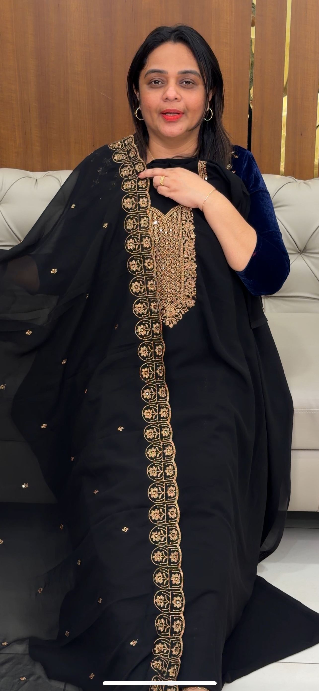 GEORGETTE UNSTITCHED SALWAR SUITS - IHA 29842