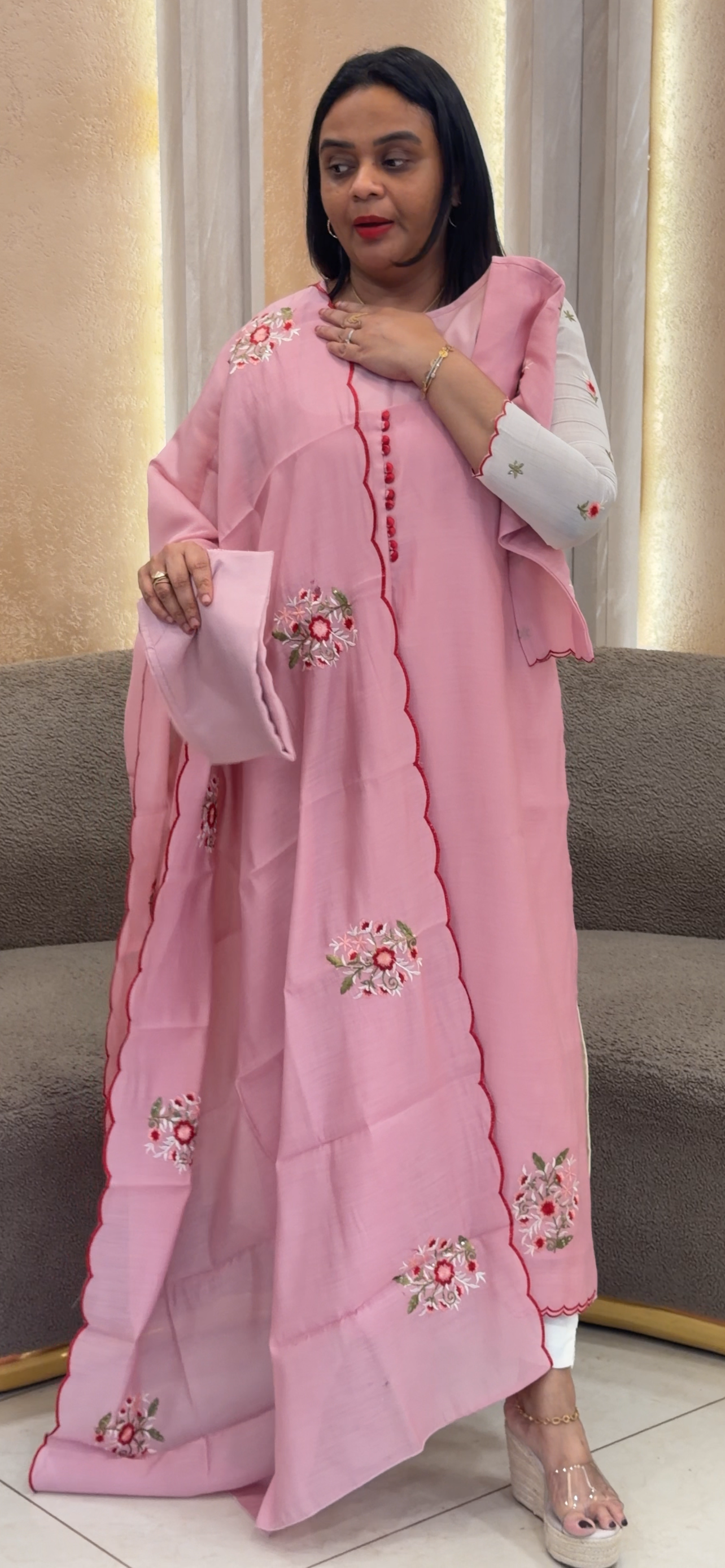 IHA'S IN-HOUSE MUL CHANDERI UNSTITCHED SALWAR SUITS - IHA 32895