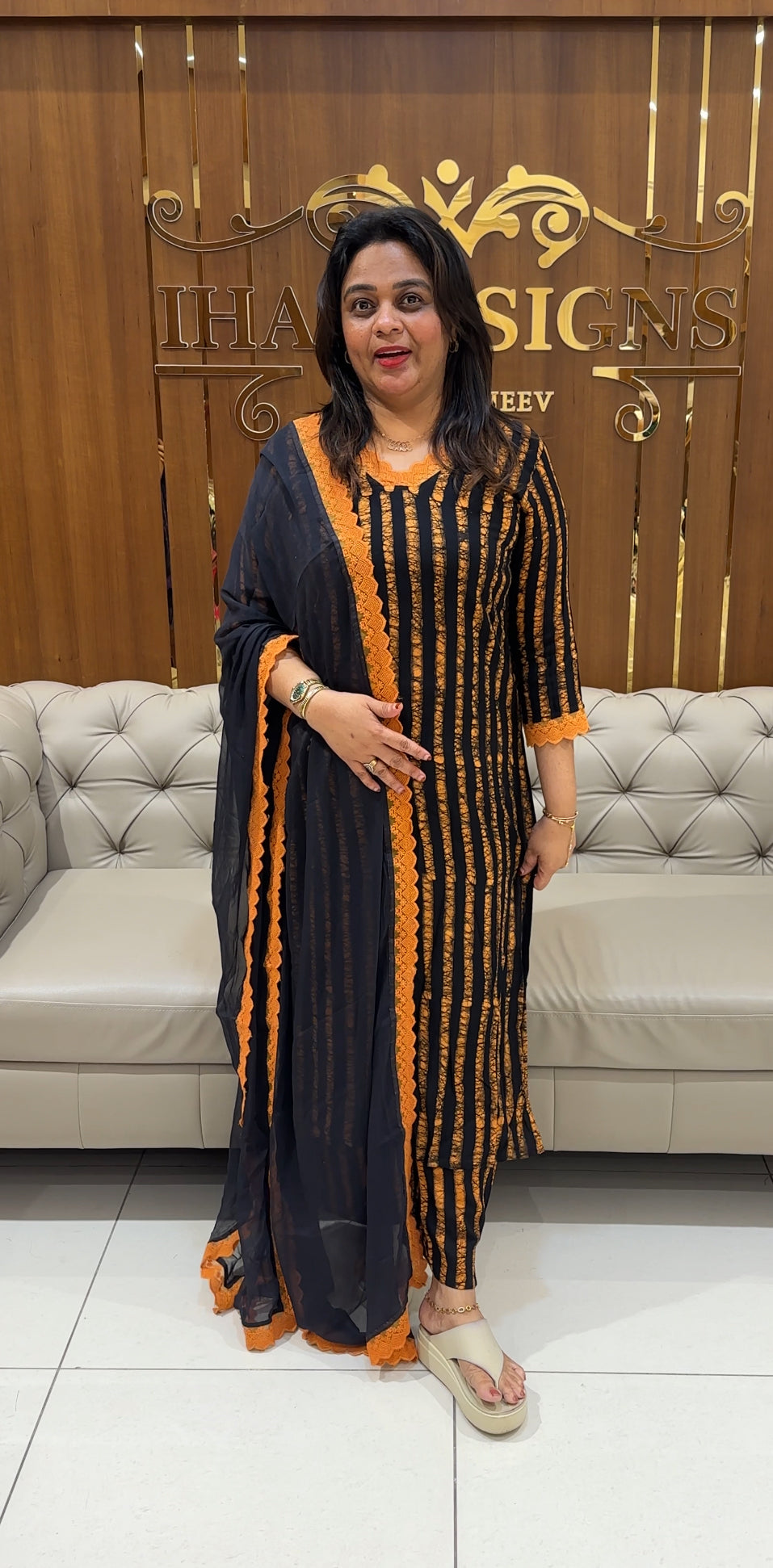 FORWARD BATIK PRINTED TOP,BOTTOM AND DUPATTA - IHA 24867