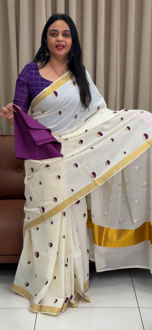 FORWARD KERALA COTTON SAREES - IHA 33863