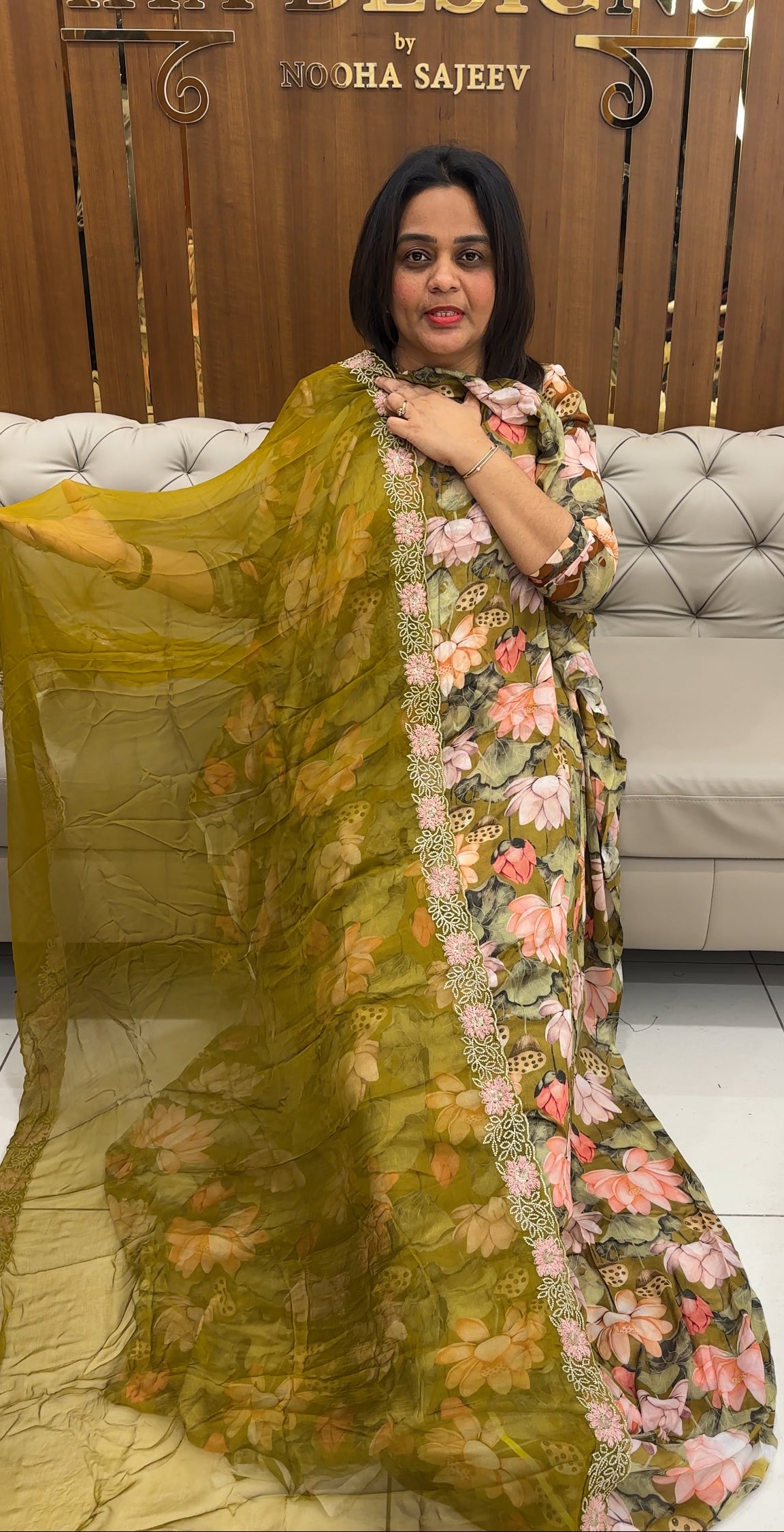 FORWARD PRINTED UNSTITCHED SALWAR SUITS - IHA 25321