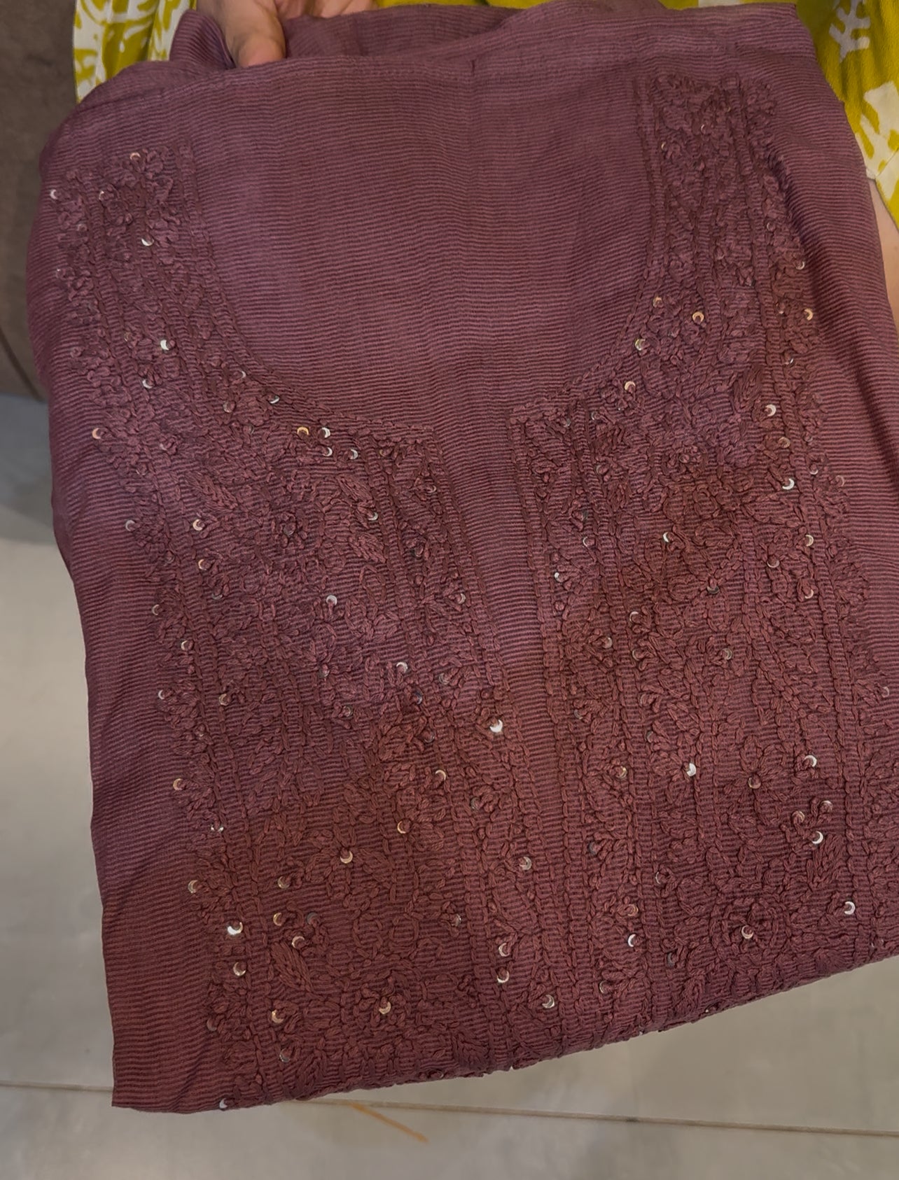 LUCKNOWI CHIKANKARI UNSTITCHED SALWAR SUITS - IHA 24375