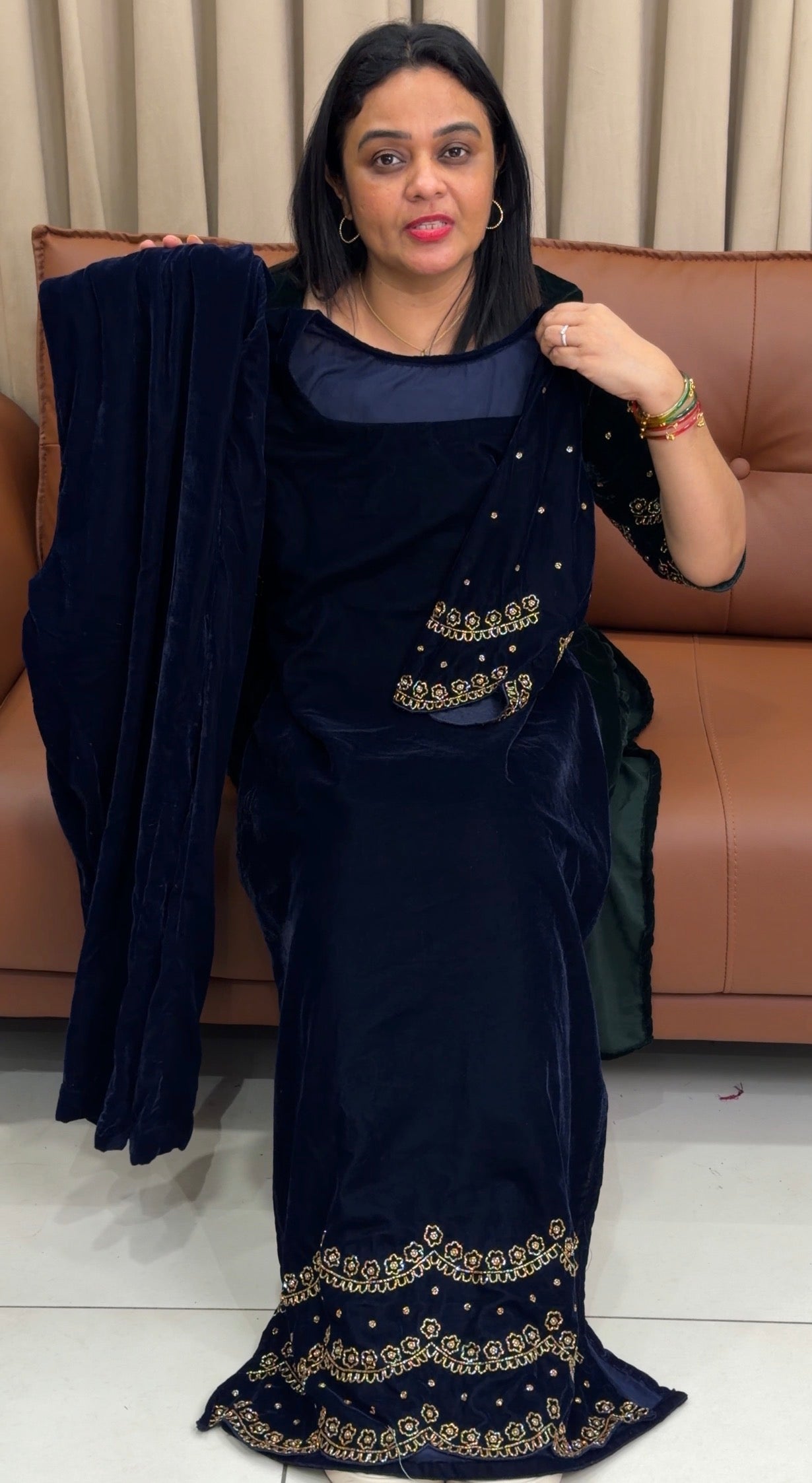 IHA'S IN-HOUSE VELVET CO-ORDS SETS - IHA 33909