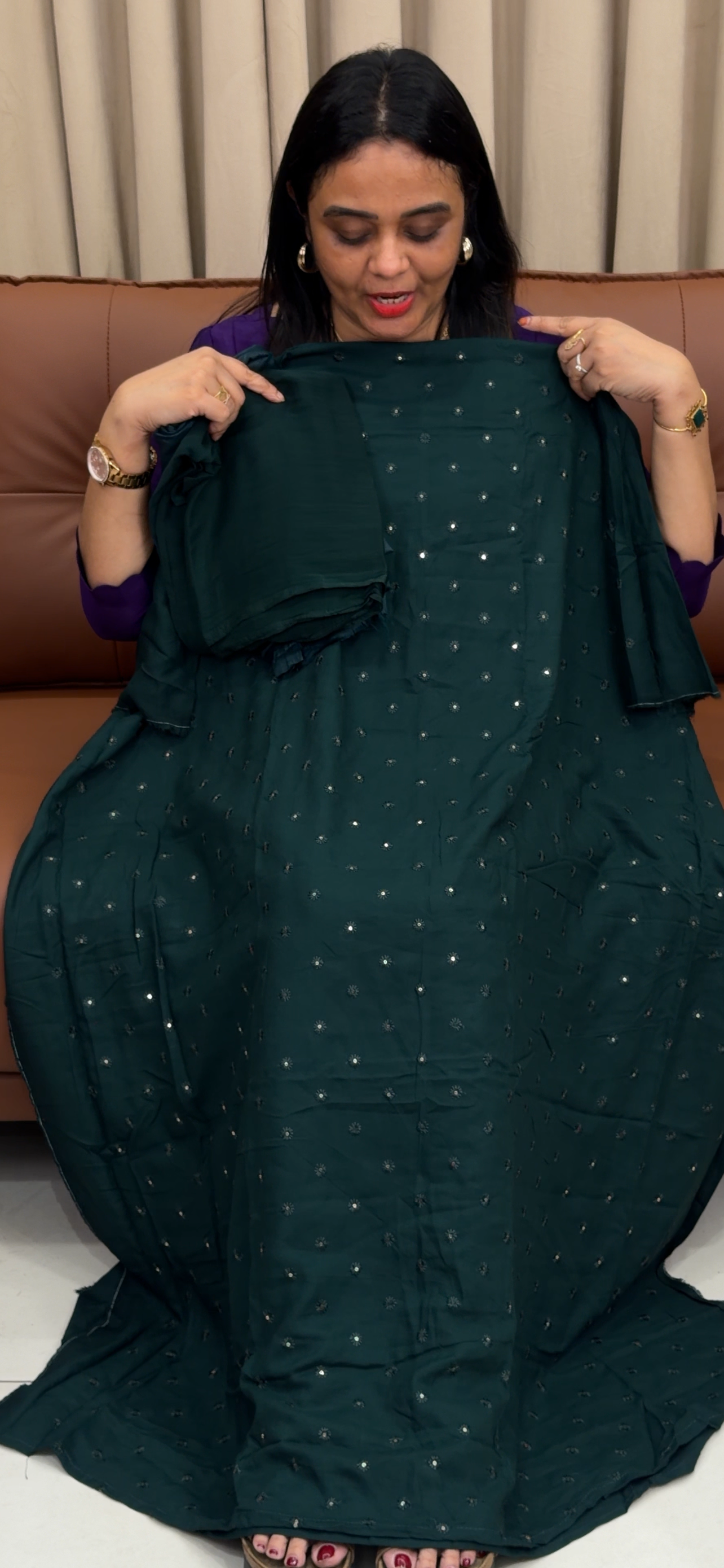 VISCOSE RAYON UNSTITCHED SALWAR SUITS - IHA 33434