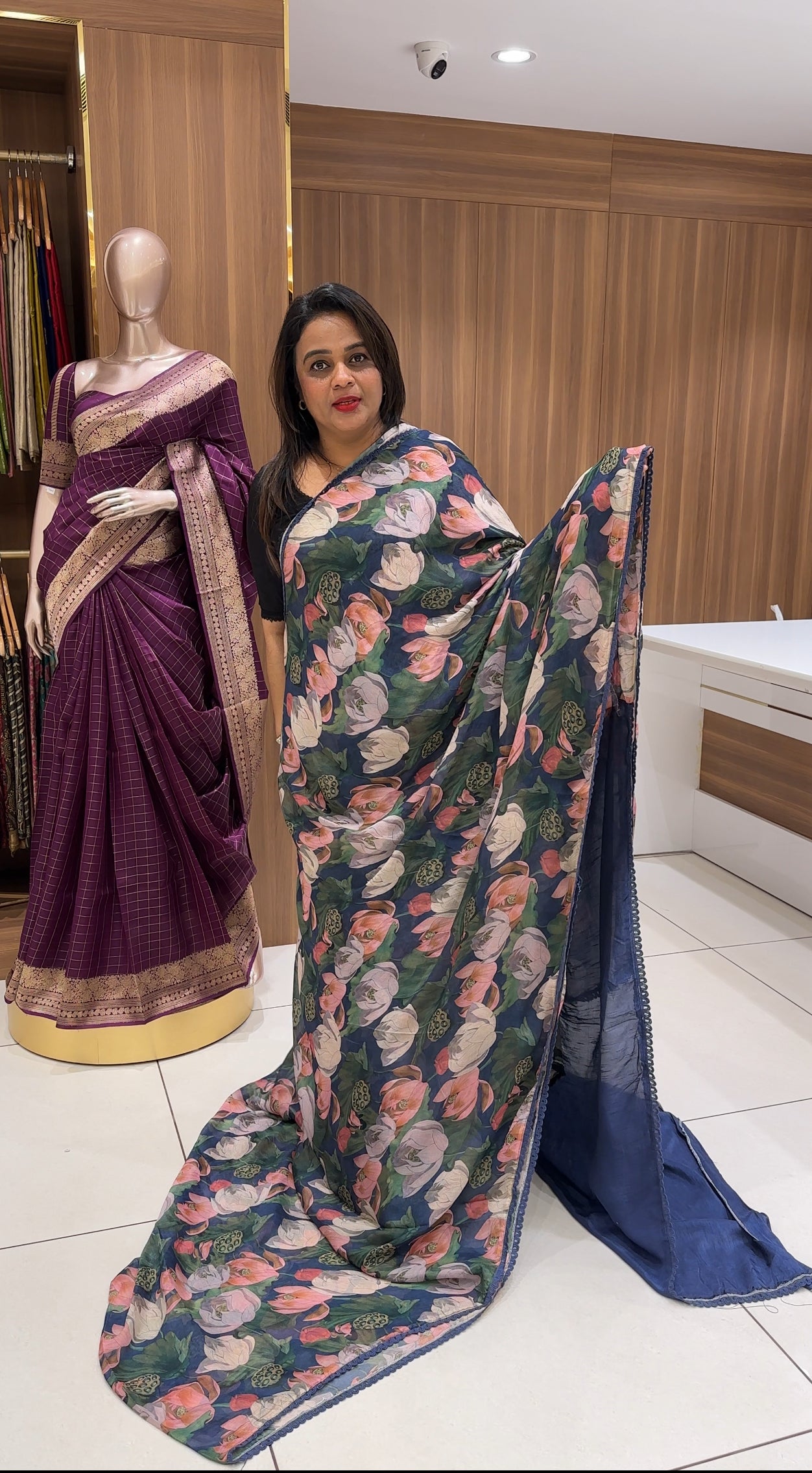 FORWARD  MANJU WARRIER SAREES  - IHA 24993